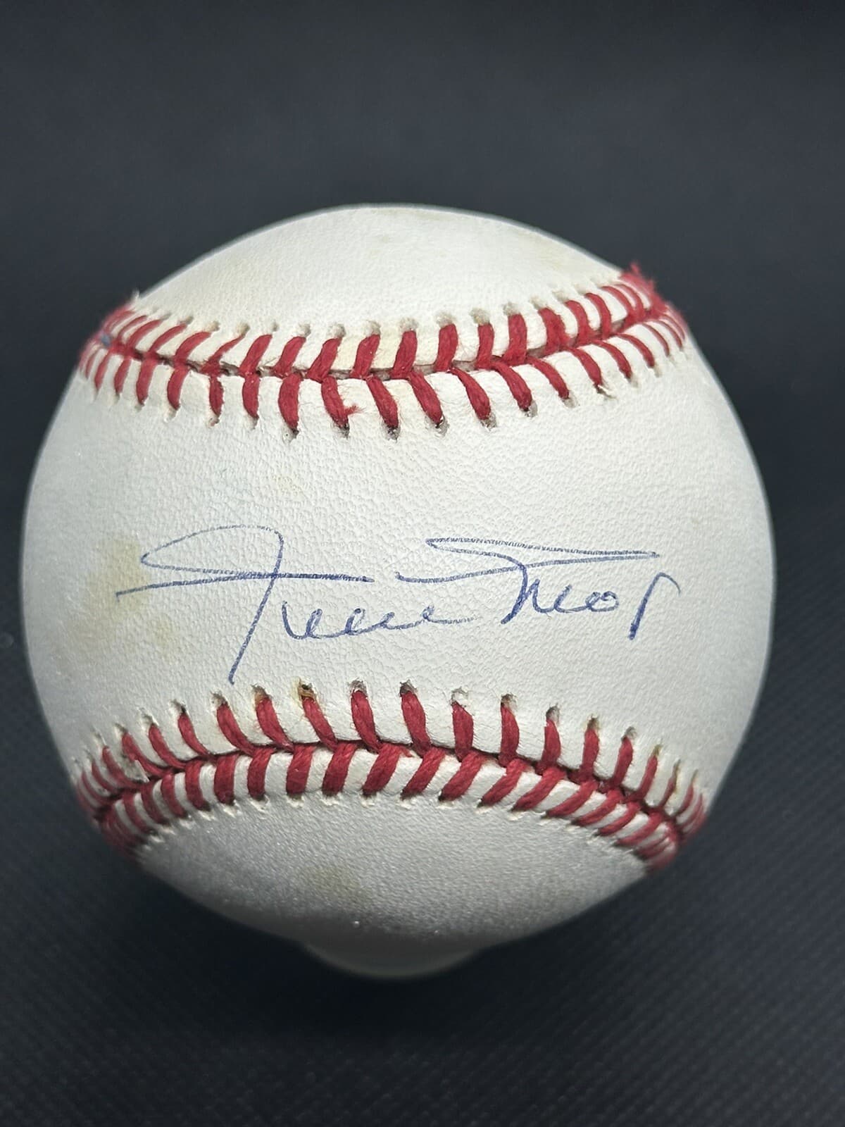 Willie Mays Signed Baseball San Francisco Giants New York Mets