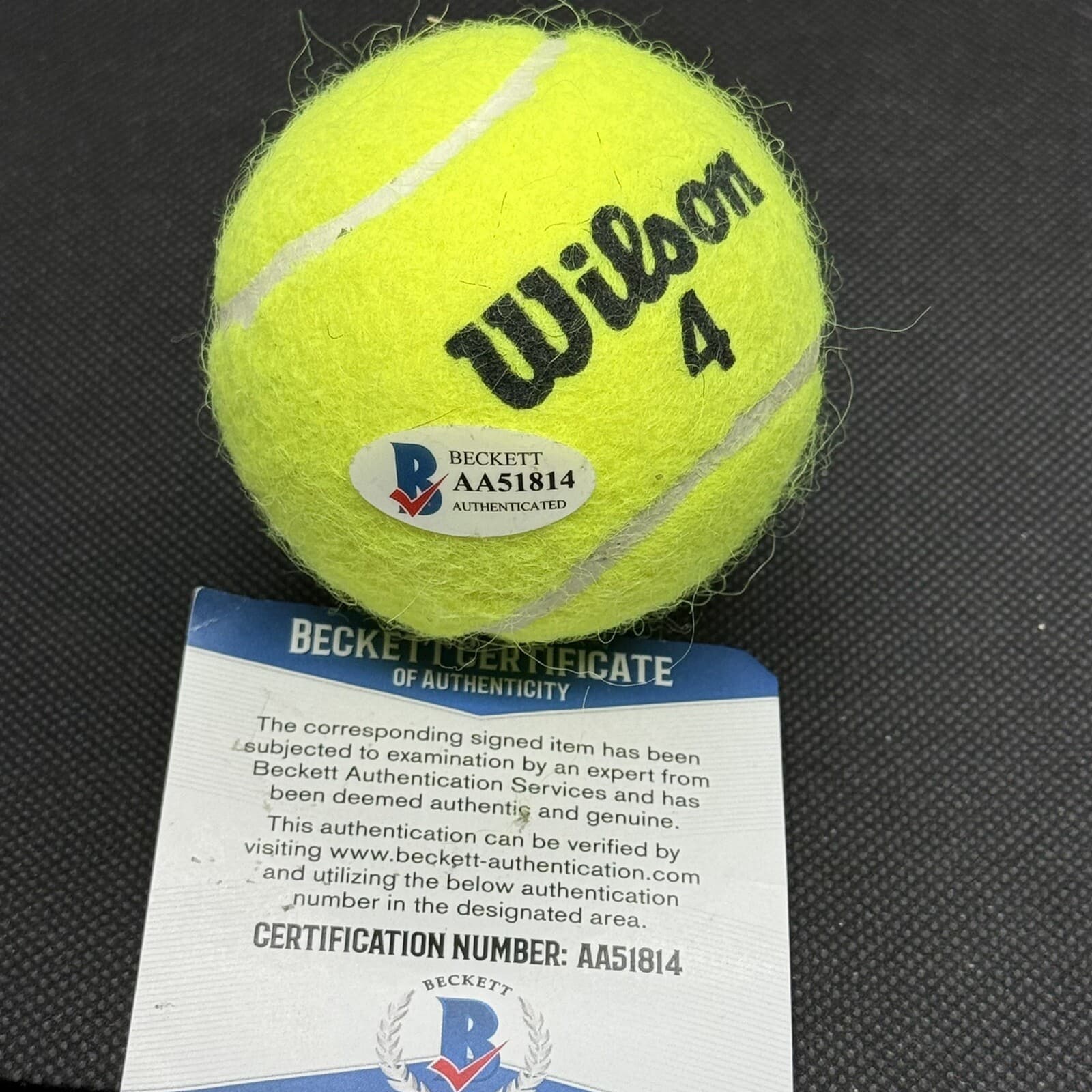 Don Budge Signed Tennis Ball First Grand Slam Champion Beckett COA! - image 2