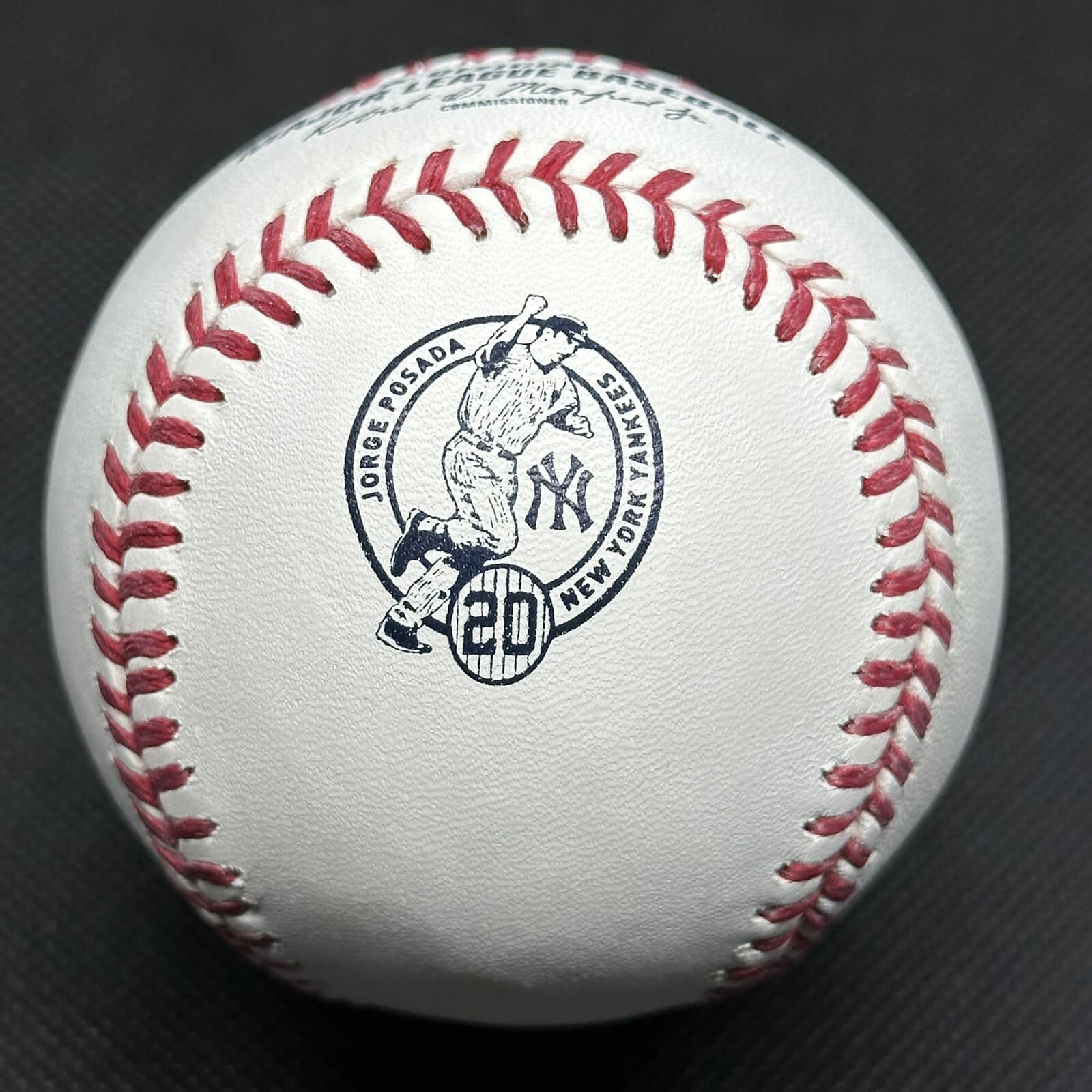 Jorge Posada Number Retirement Rawlings Official Logo Baseball Commemorative NEW