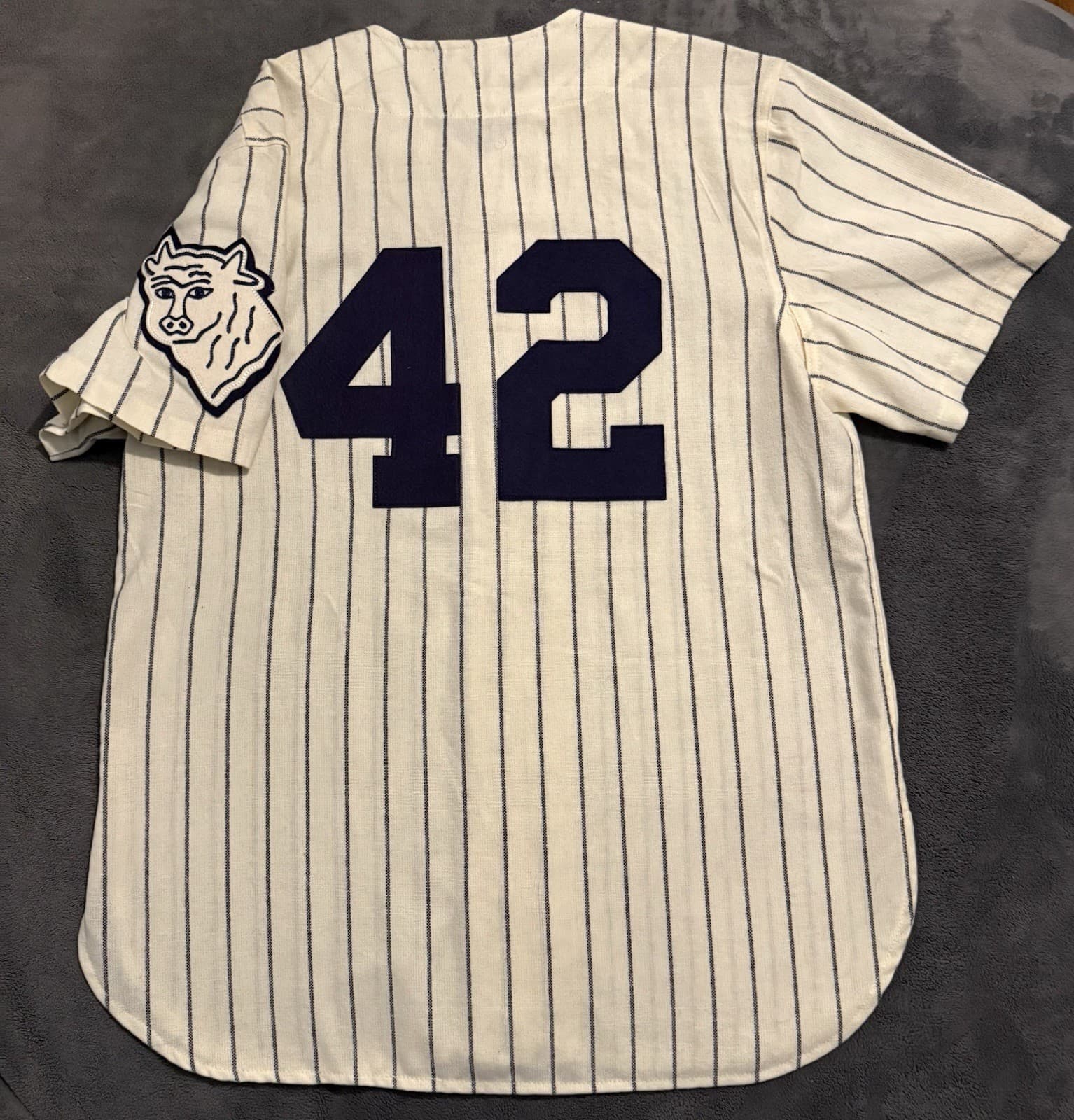 Durham Bulls Vintage Authentic Ebbets Field Flannels Jersey Size Medium M 1964? - image 4