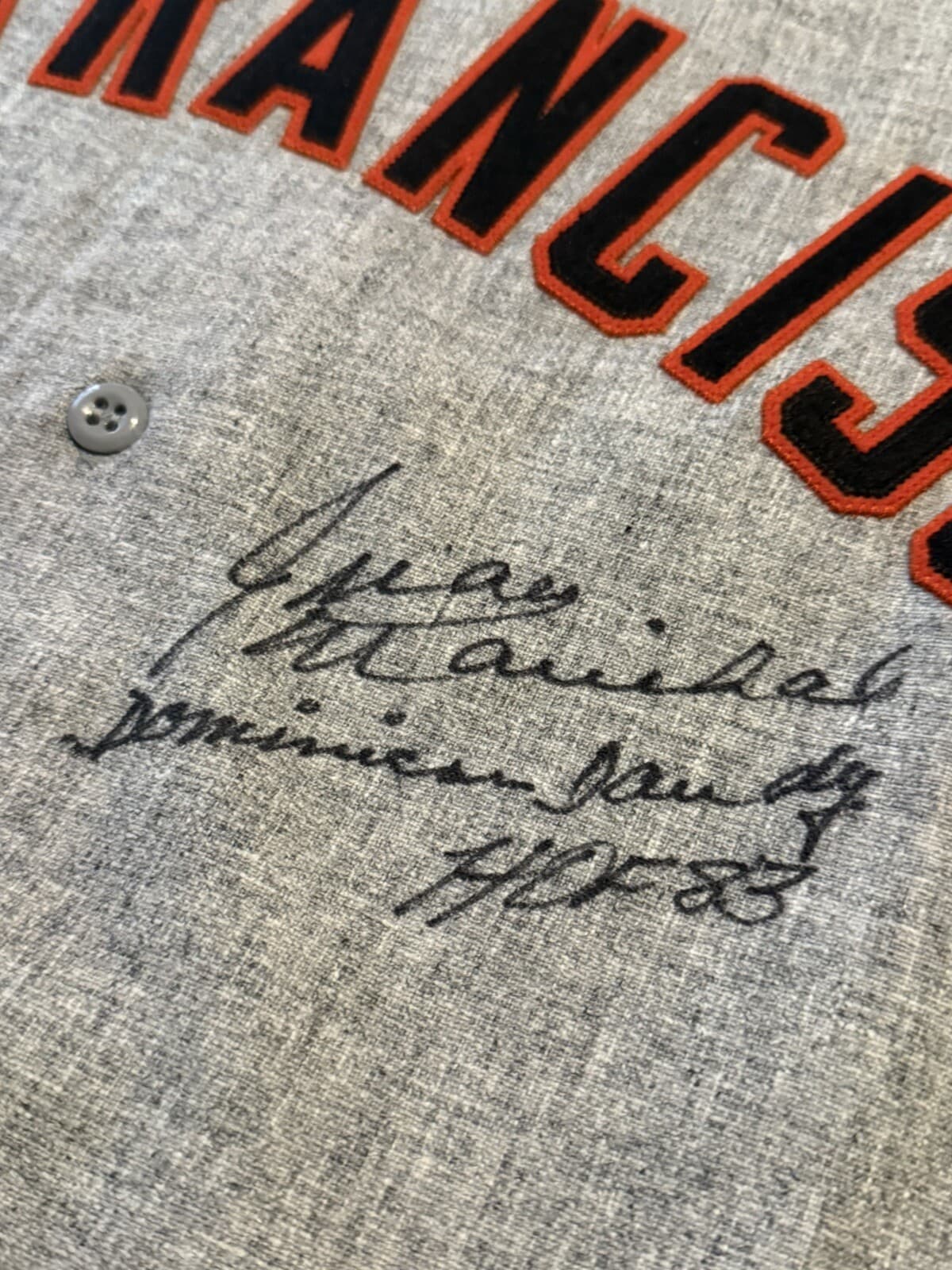 Juan Marichal HOF 83 Signed Mitchell Ness Giants Jersey Baseball Beckett COA - image 2