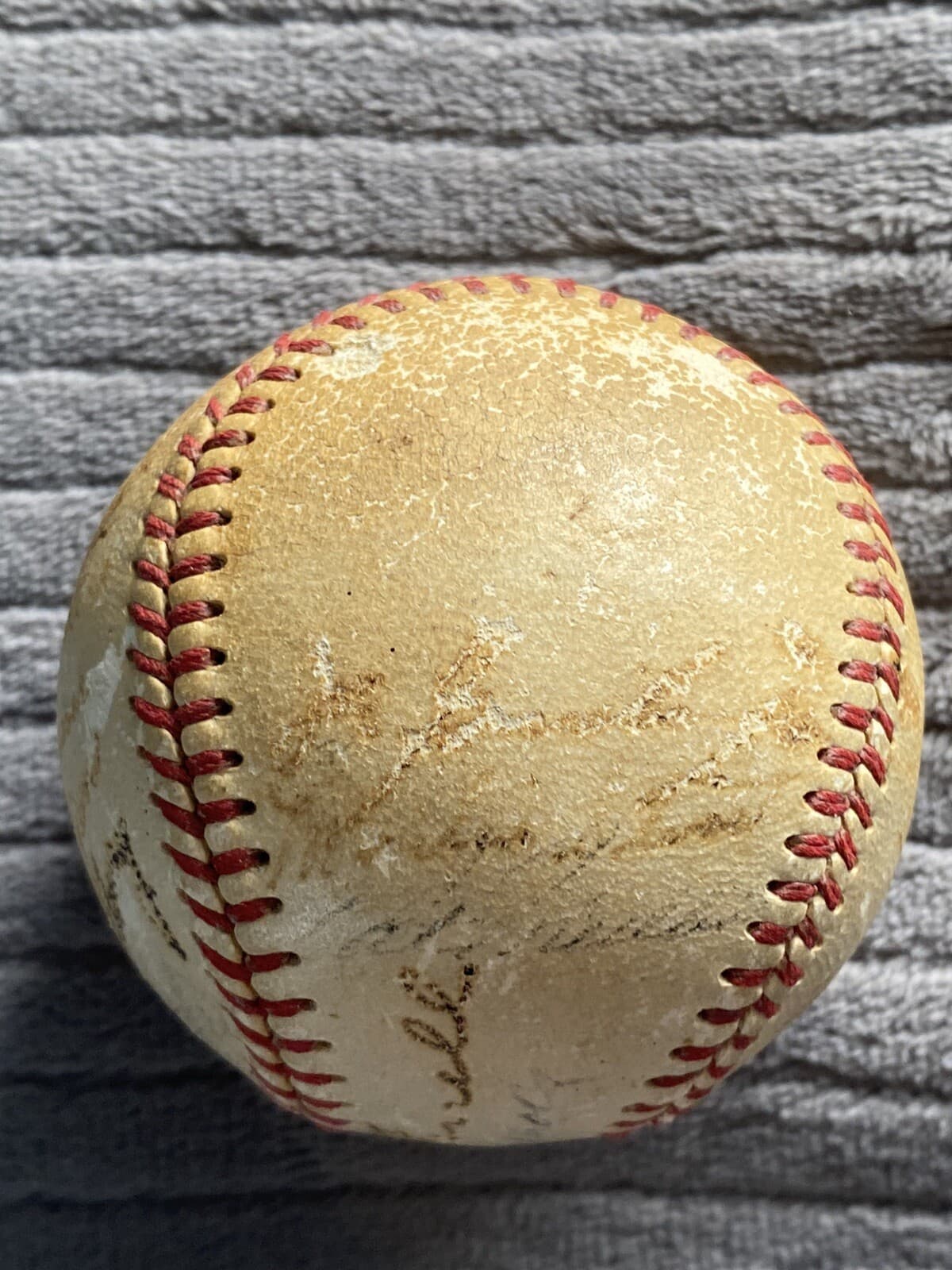 1952 Detroit Tigers Team Signed Baseball Ted Lyons Ferrell Kell Fred Hutchinson - image 5