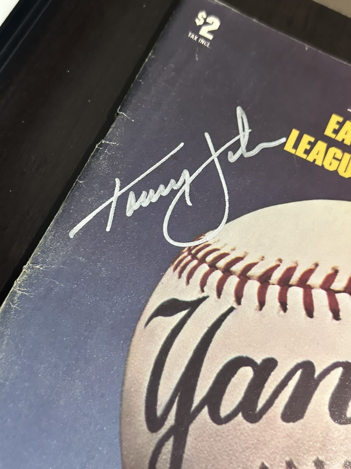 Tommy John Signed 1982 ALCS Magazine Program New York Yankees HOF? - image 2