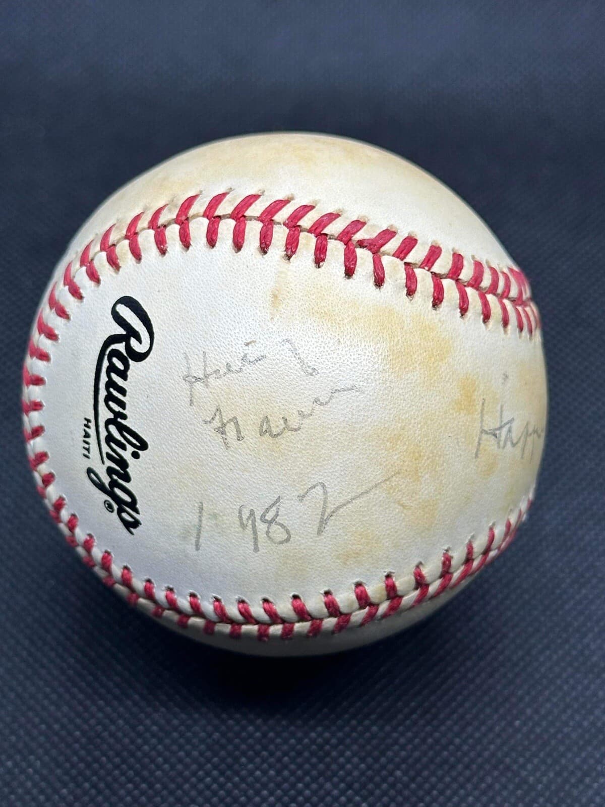 AB Happy Chandler Hall of Fame 1982 Signed Baseball Beckett COA HOF Commish MLB - image 2