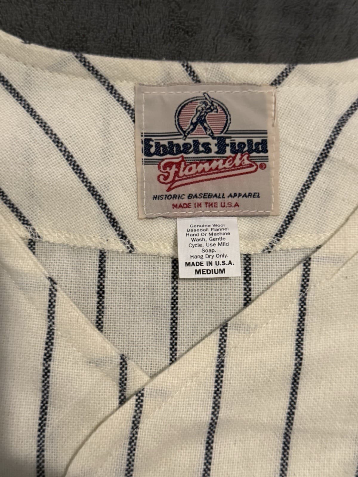 Durham Bulls Vintage Authentic Ebbets Field Flannels Jersey Size Medium M 1964? - image 3