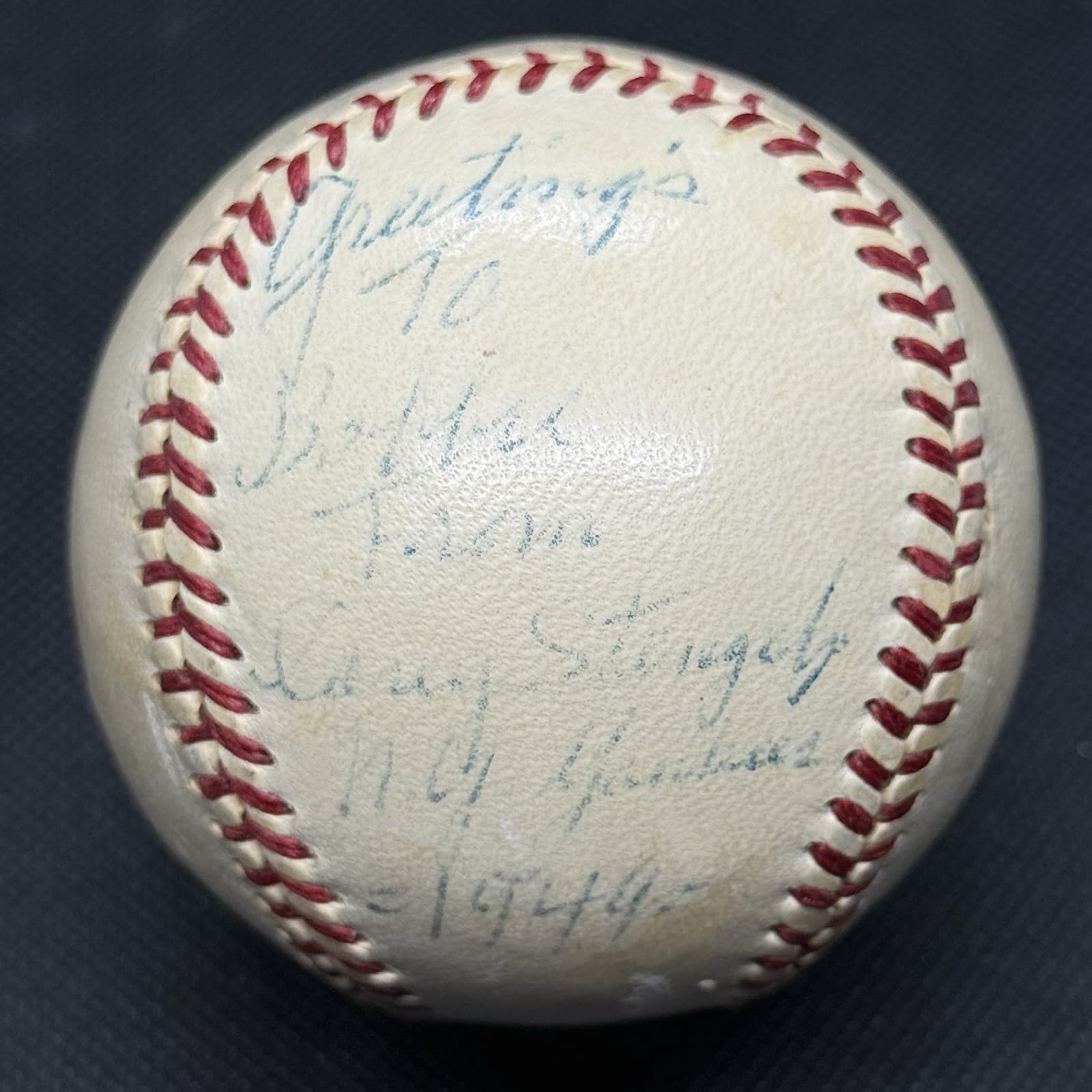 Casey Stengel NY Yankees 1949 Signed Baseball PSA/DNA LOA Mets HOF Single Signed