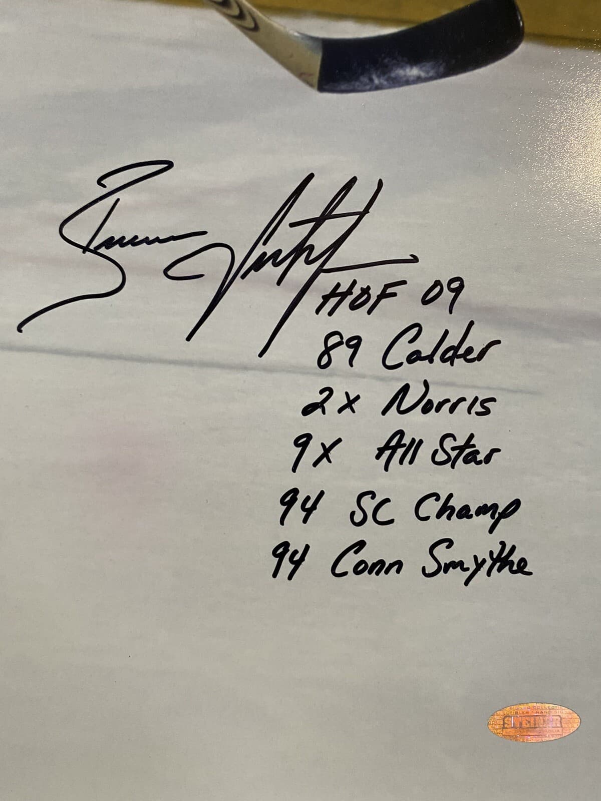 Brian Leetch Signed Autographed 16x20 6 Stat Photo HOF 09 Fanatics COA /25 - image 2