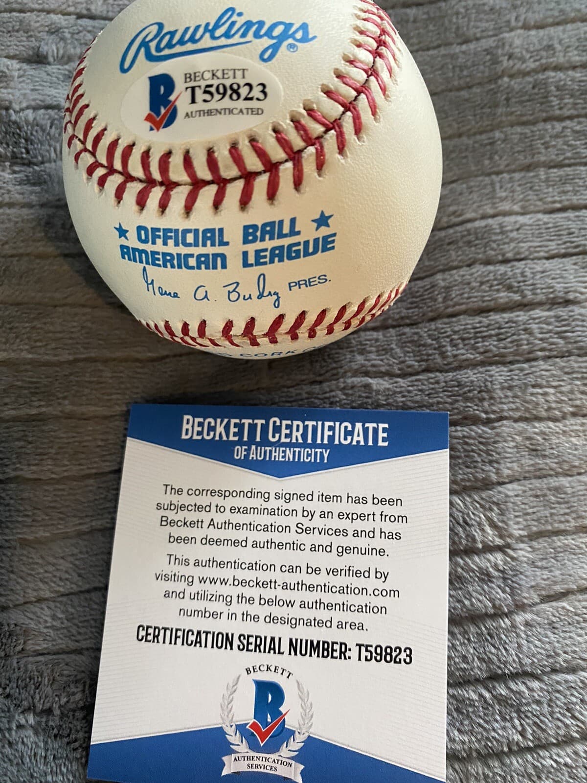 Jim McAnany Signed Autographed Baseball Chicago White Sox 1959 BECKETT COA RARE - image 2