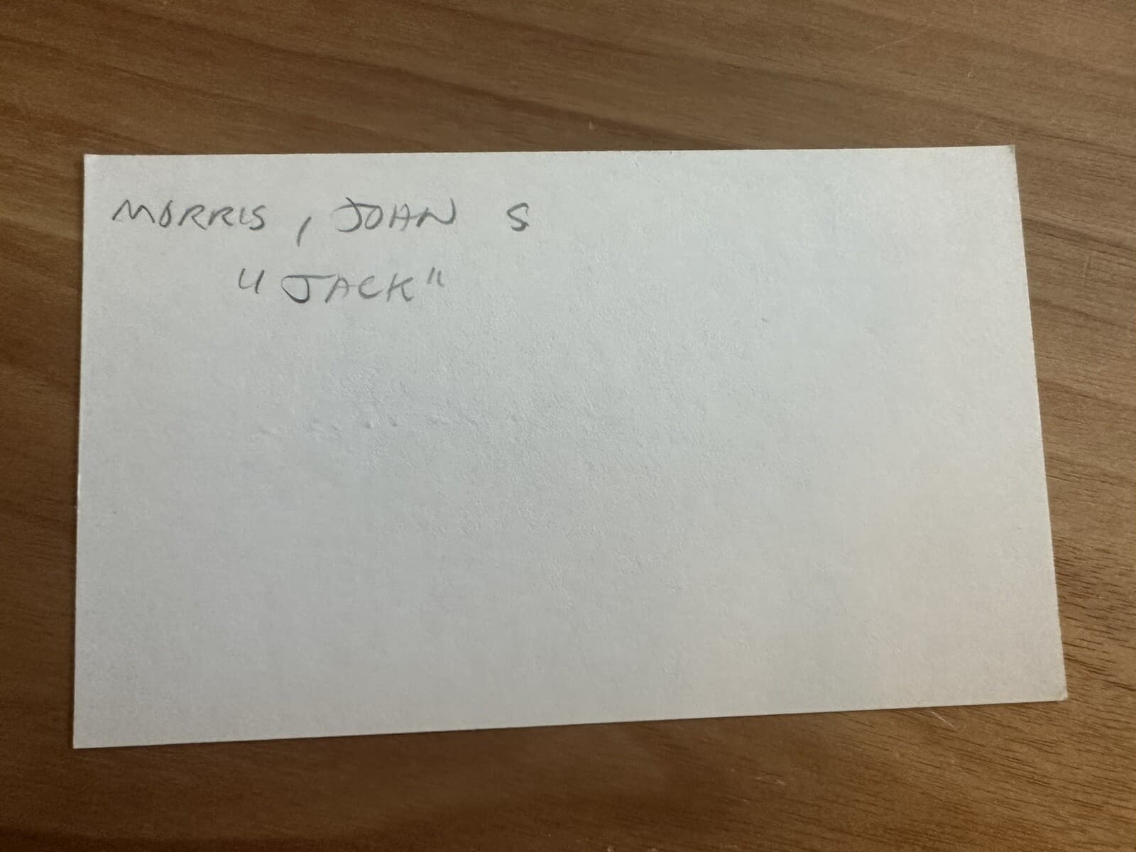 Jack Morris Signed Index Card 3x5 Hall of Fame Detroit Tigers Twins Blue Jays - image 2