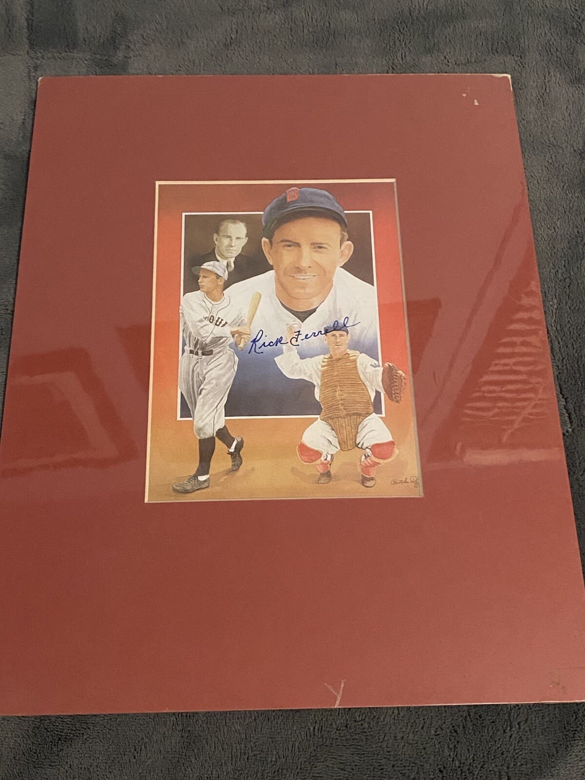 Rick Ferrell Signed Matted 5x7 Photo St Louis Browns Senators 