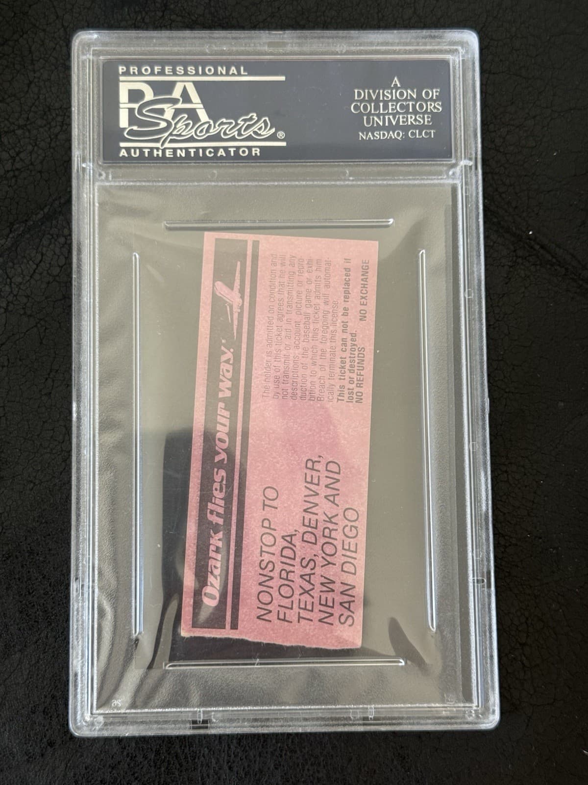 1983 BOB FORSCH No Hittter  ST.LOUIS CARDINALS Expos Ticket Stub 9/26 PSA SLAB - image 2