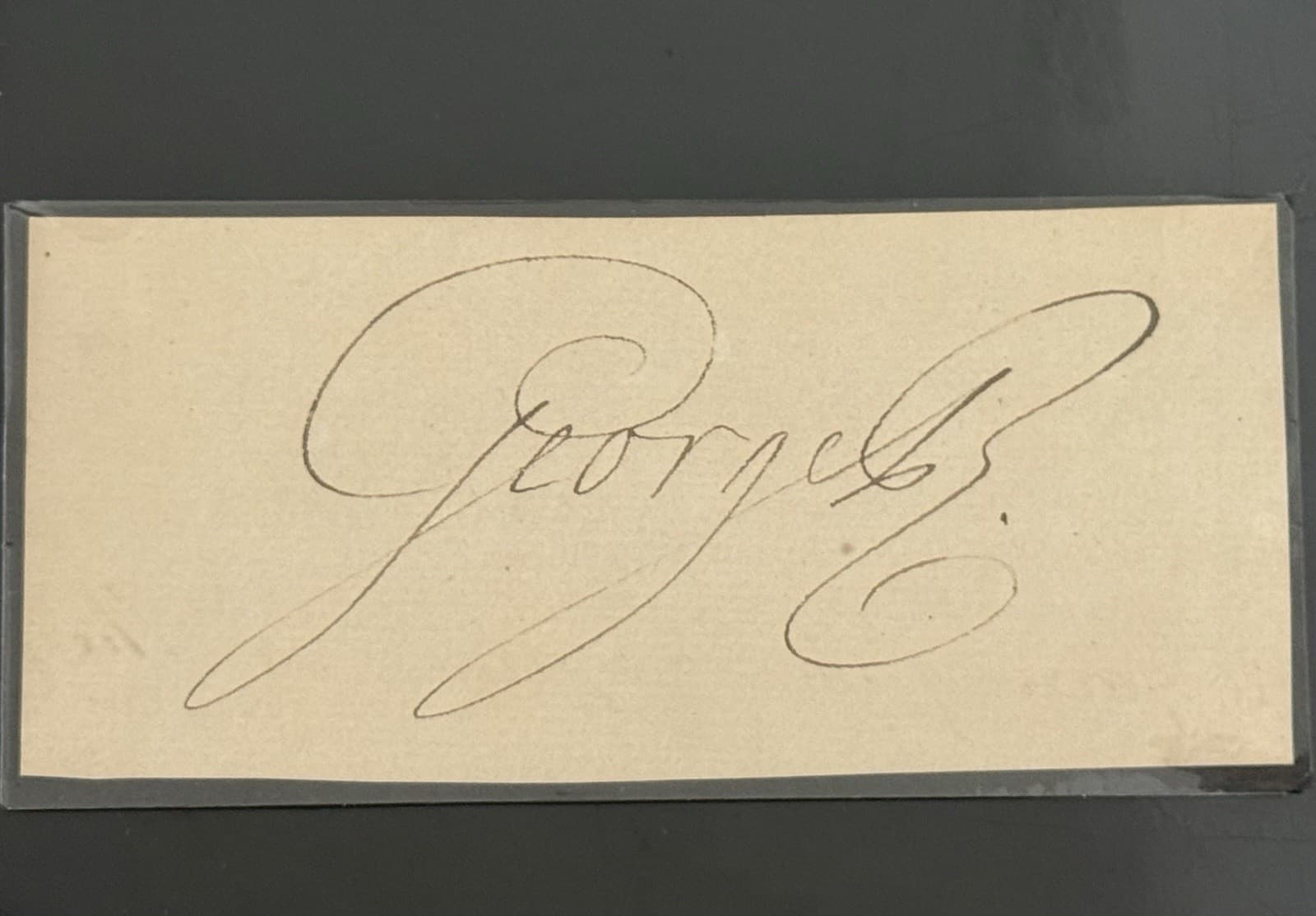 King George III Signed Cut Autograph King of England Revolutionary War! JSA LOA