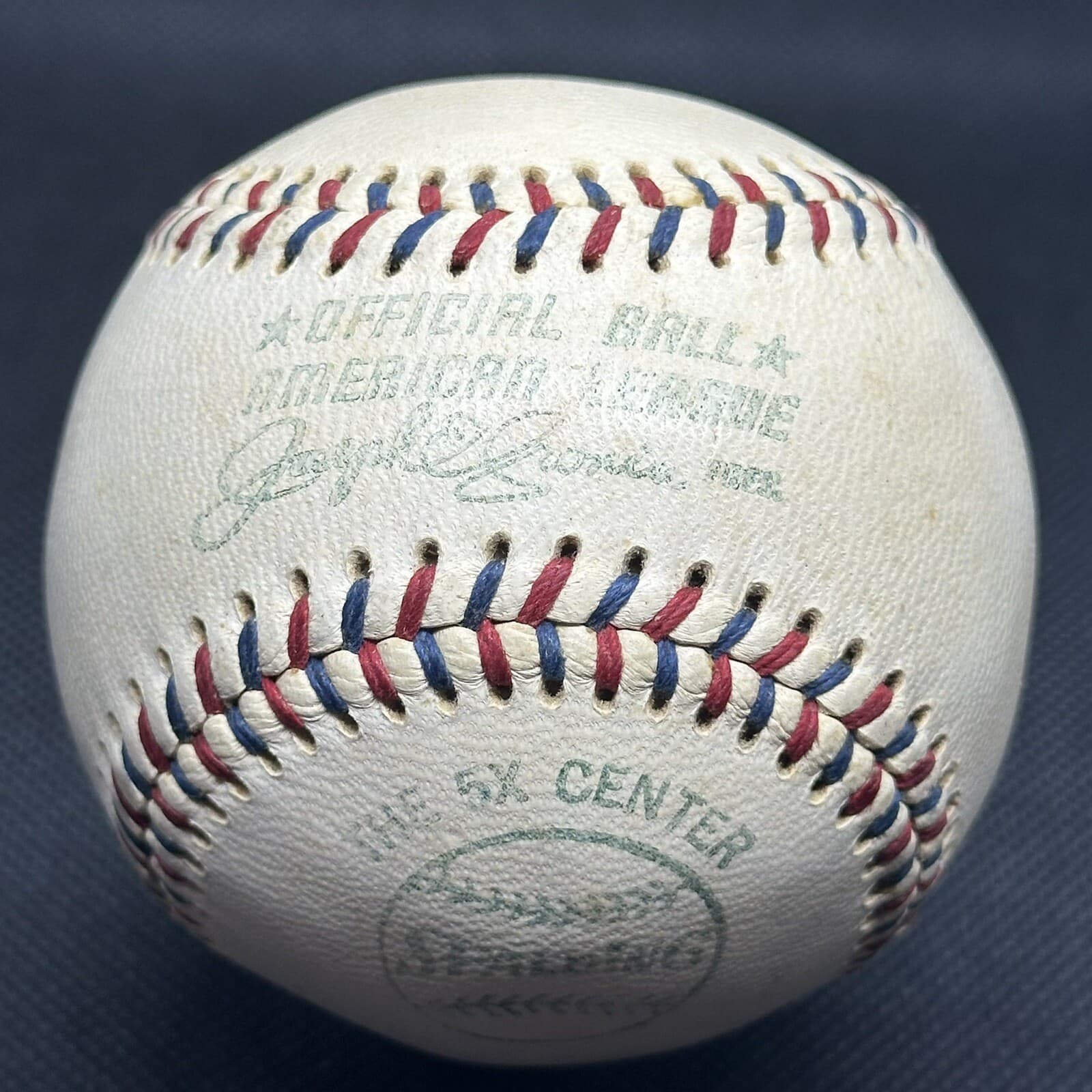 RARE 1970 National League Charles Feeney 5X Spalding Prototype Baseball