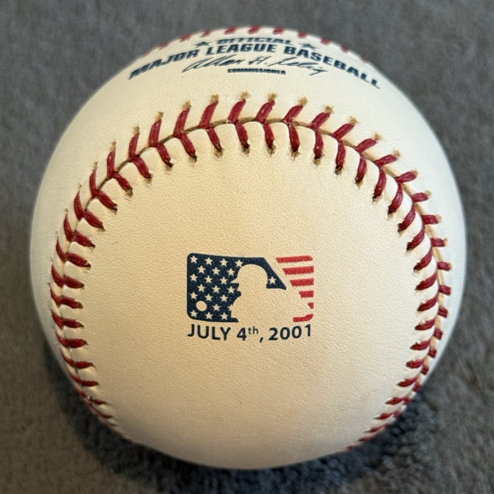 July 4th 2001 Rawlings Official Logo Baseball Commemorative Flag America