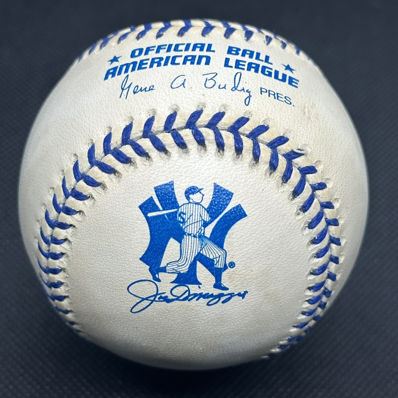 Joe DiMaggio Day Rawlings Official Logo Baseball Commemorative New York Yankees