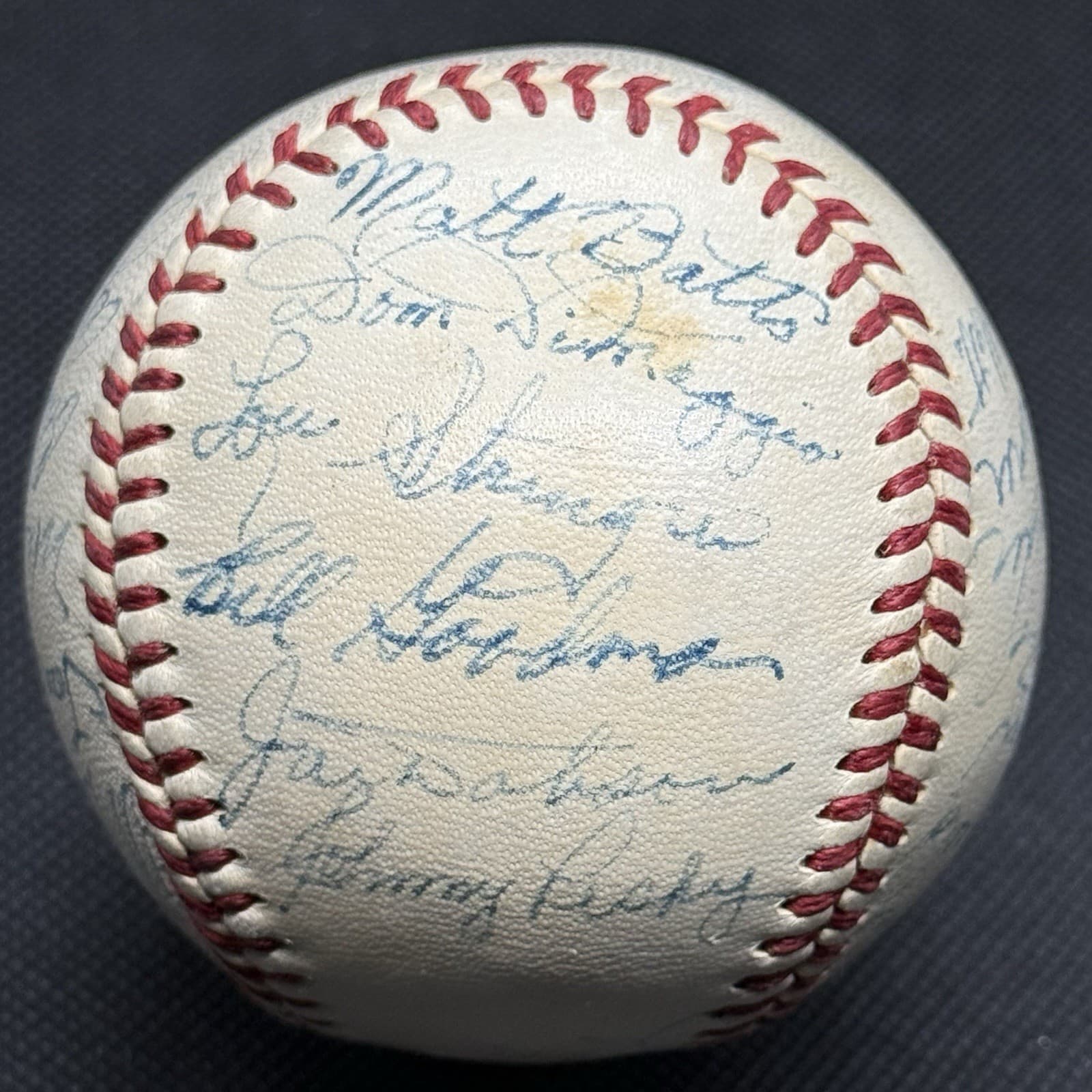 1950 Boston Red Sox Ted Williams Team Signed Baseball 26 Autos HOF Dimaggio - image 4