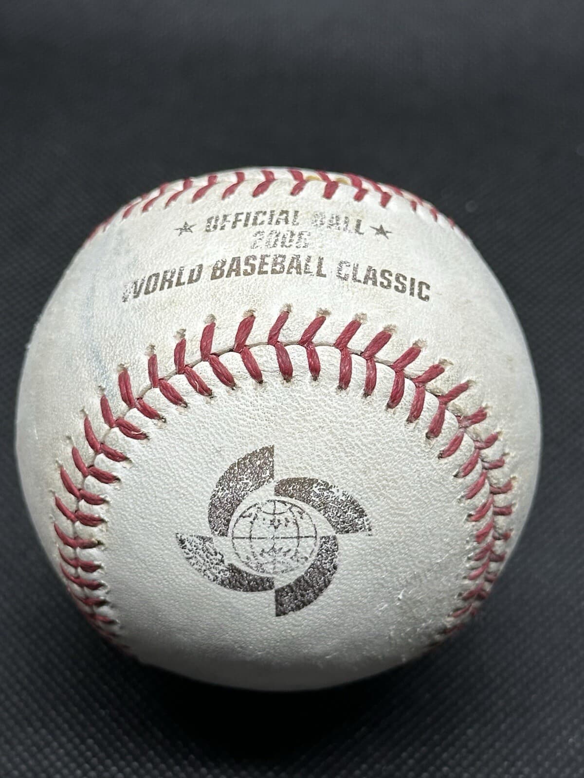 2006 World Baseball Classic Game Used Baseball MLB Auth Dominican Republic Italy