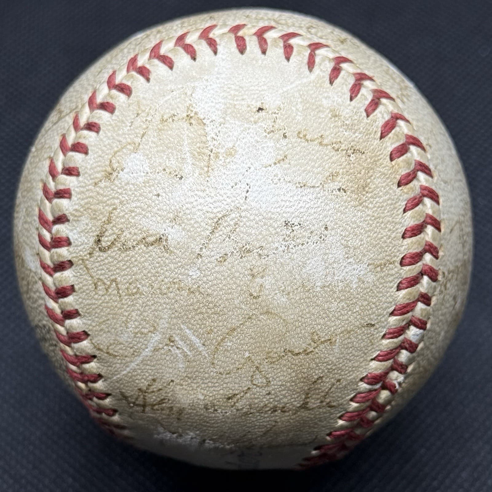 Mel Ott 1946 New York Giants Signed Baseball HOF 27 Autos HOF Sweetspot! JSA LOA - image 4