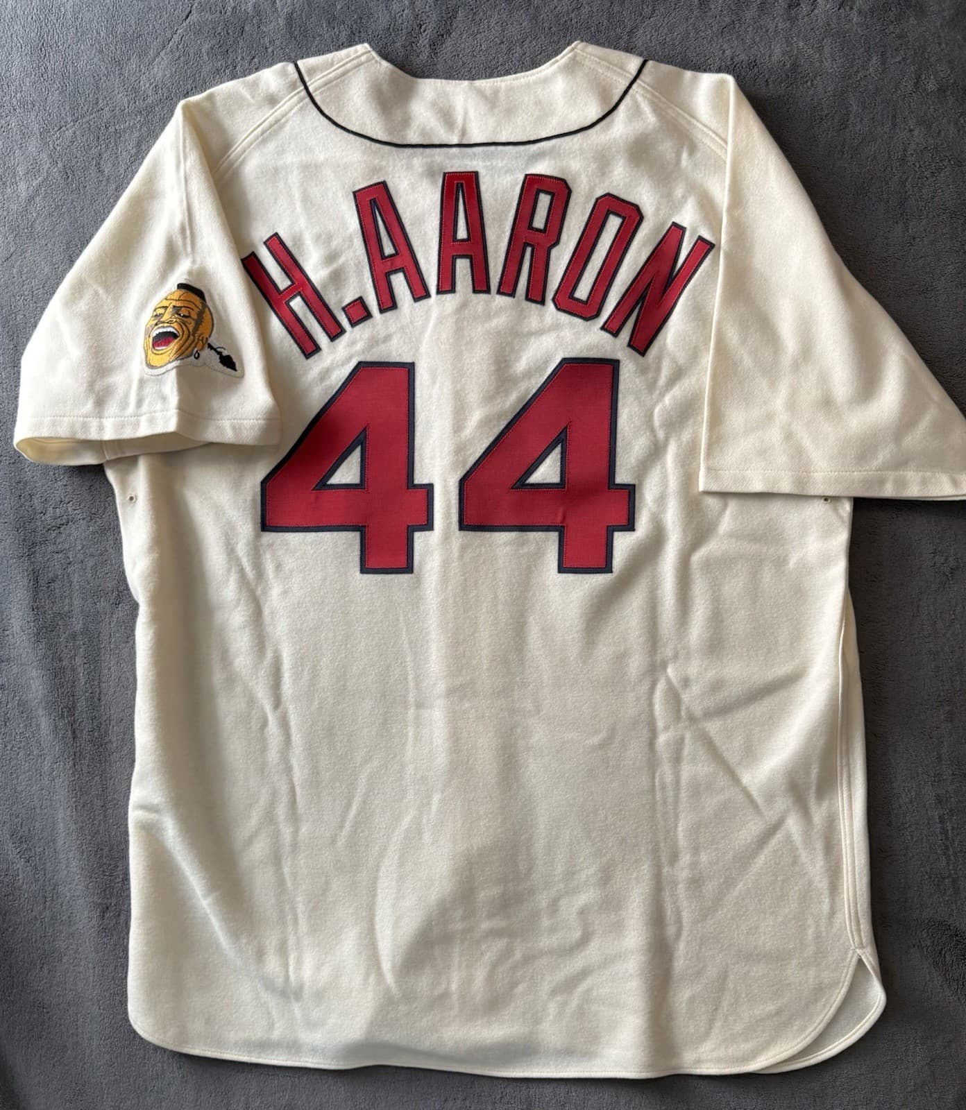 Hank Aaron Atlanta Braves Authentic Mitchell & Ness Jersey Size 52 XXL 1963 - image 3