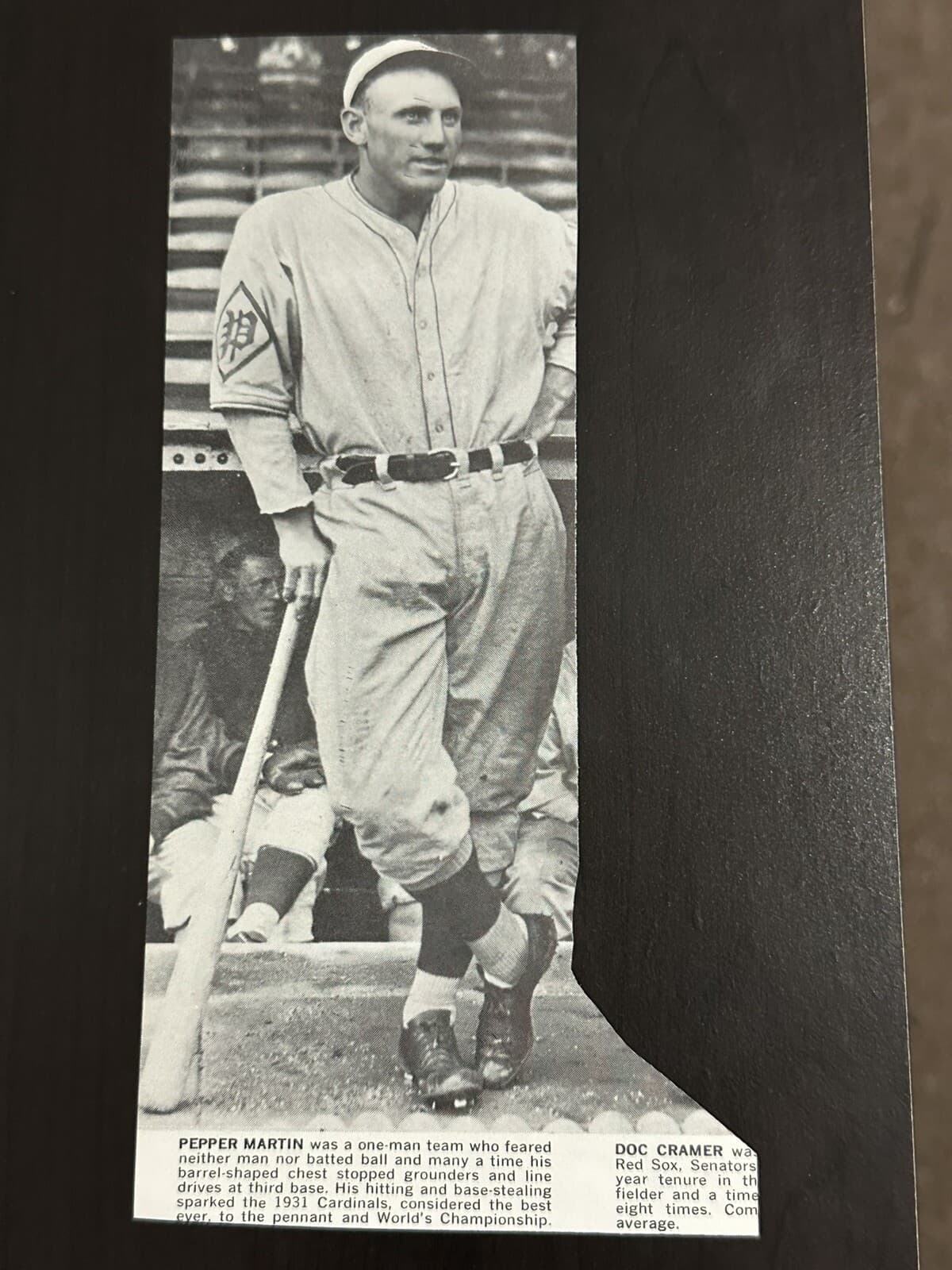 Joe Cronin Signed Photo 8x3 Cut Hall of Fame Boston Red Sox - image 3