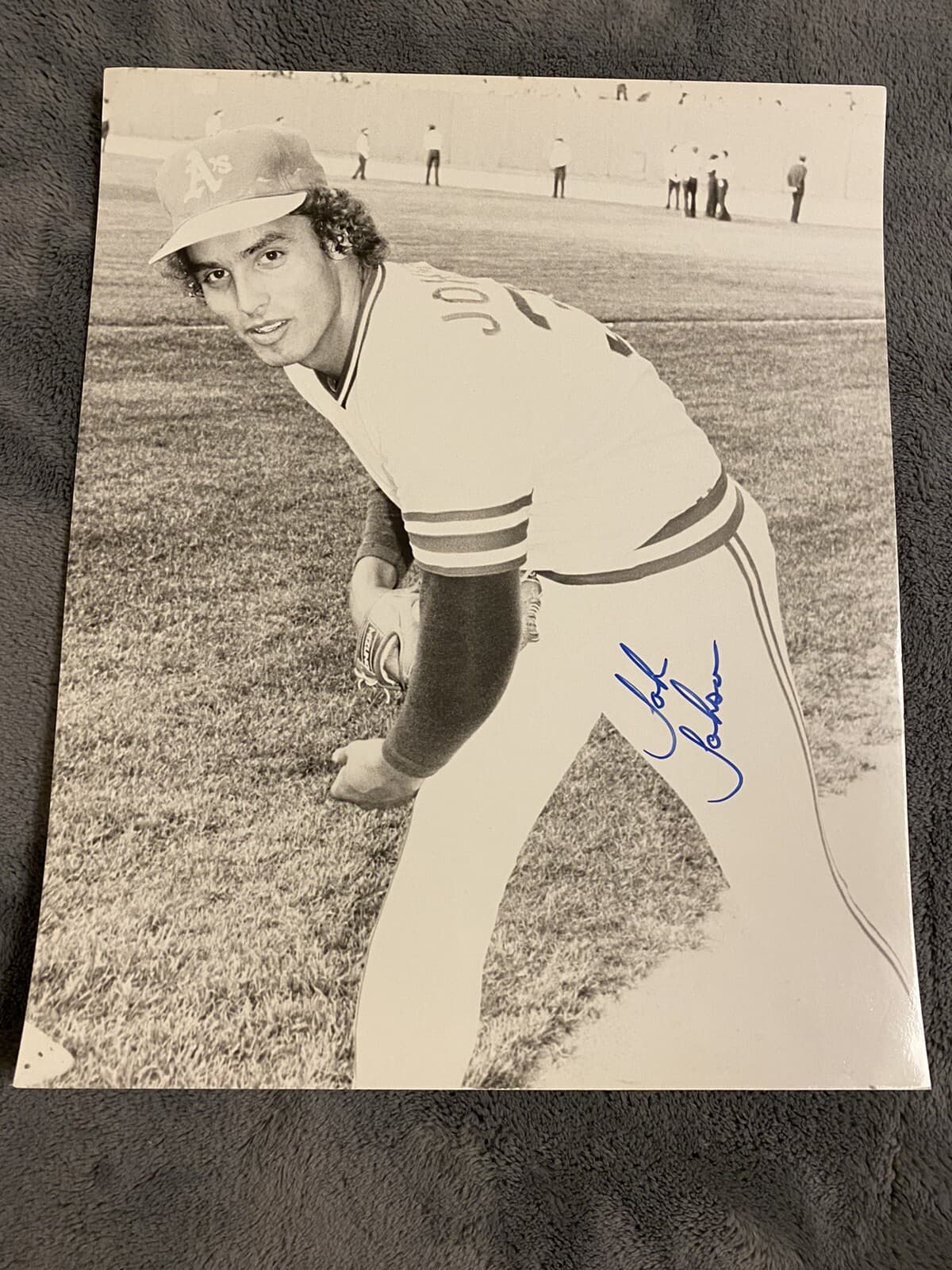 John Henry Johnson Signed 8x10 Photo Photograph A's Rangers 