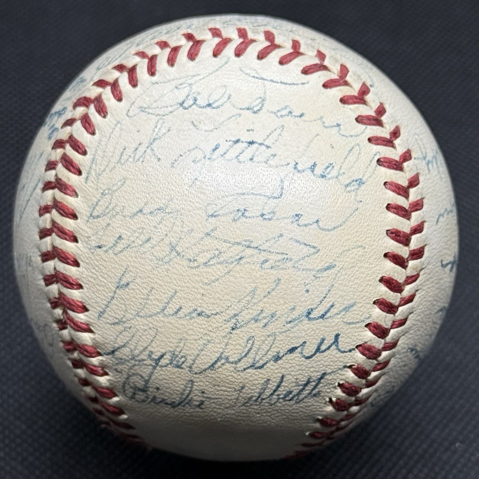 1950 Boston Red Sox Ted Williams Team Signed Baseball 26 Autos HOF Dimaggio - image 3
