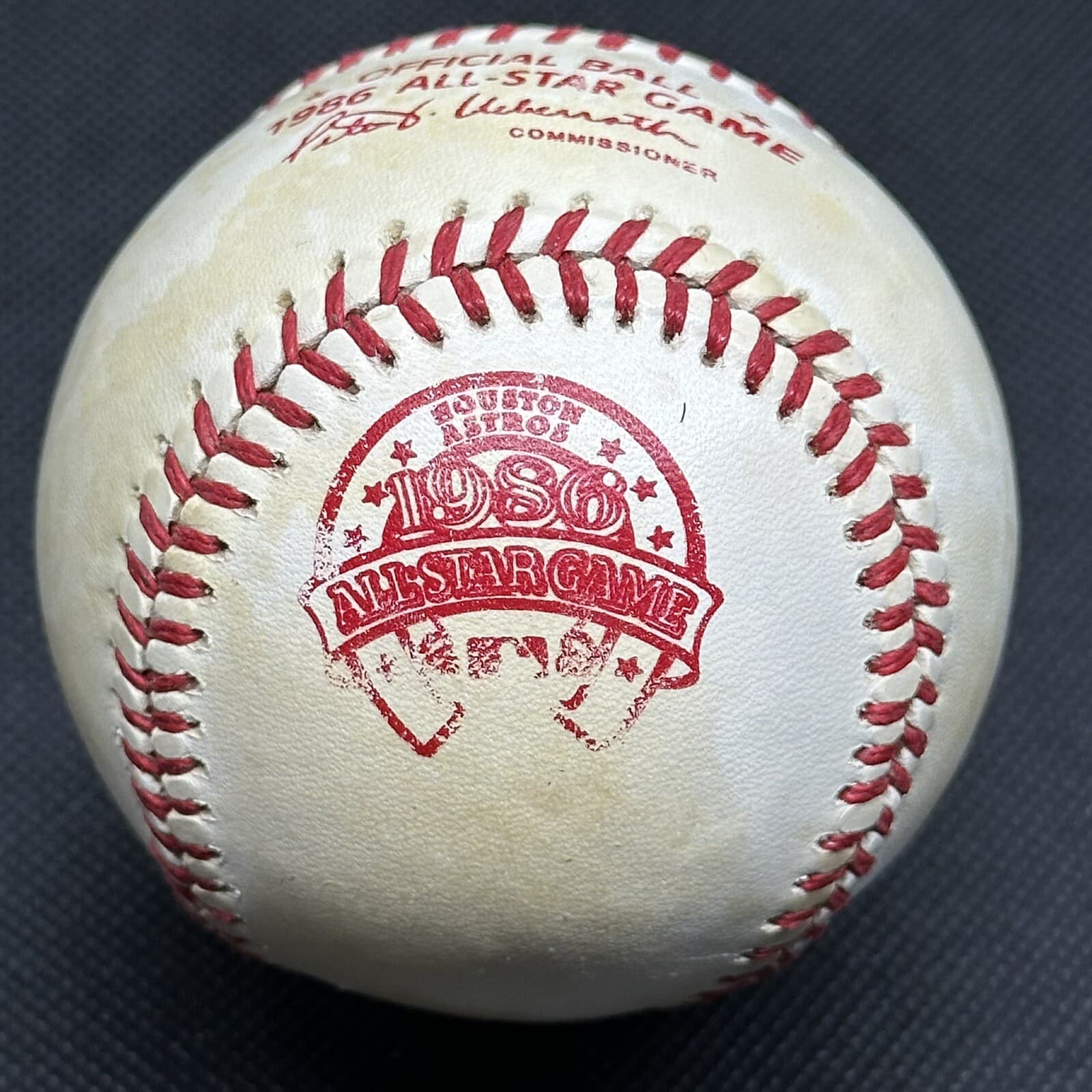 1986 All Star Game Rawlings Official Logo Baseball Commemorative PROTOTYPE RED 