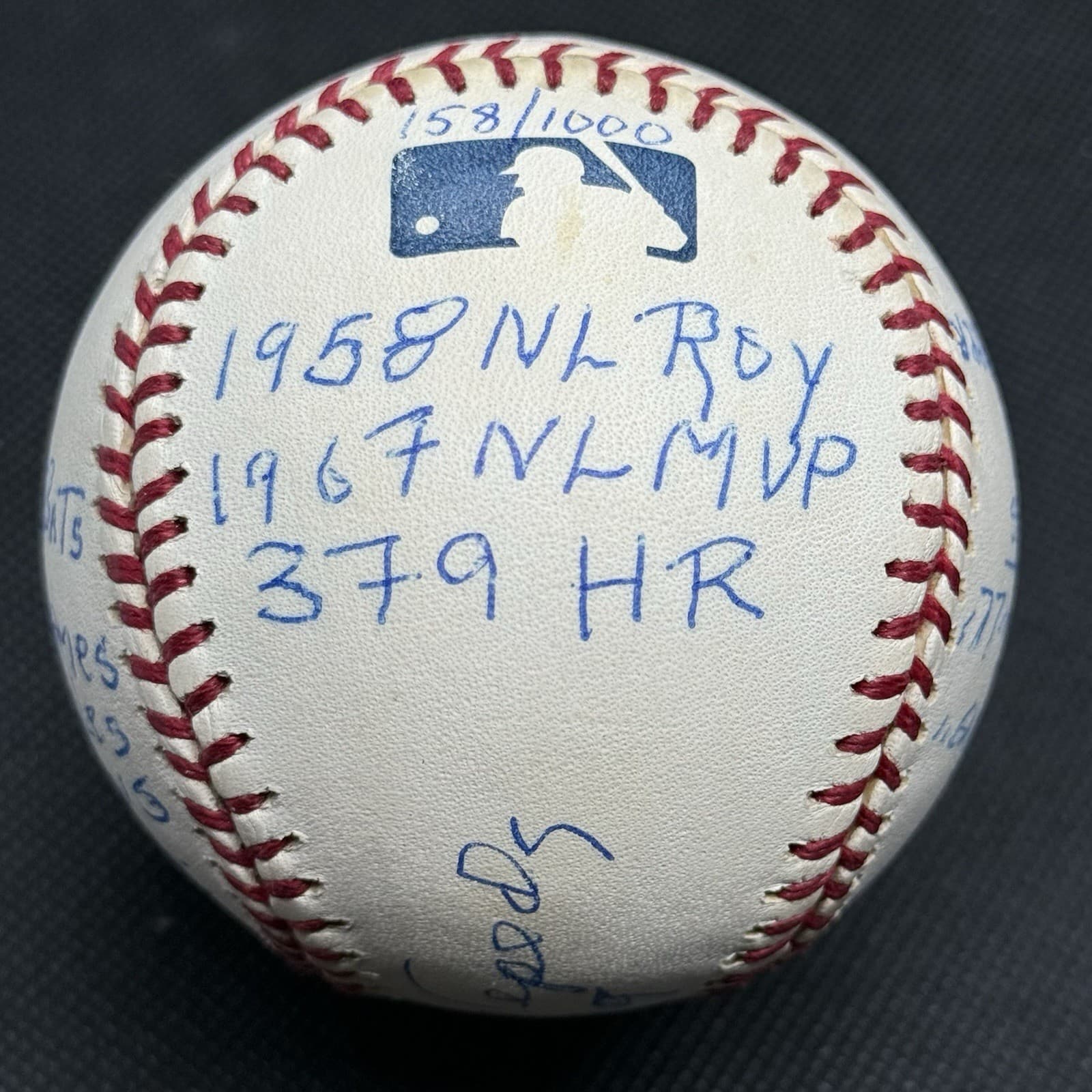 Orlando Cepeda HOF 99 16 x Stat Signed Baseball RJ Reggie Jackson COA - image 3