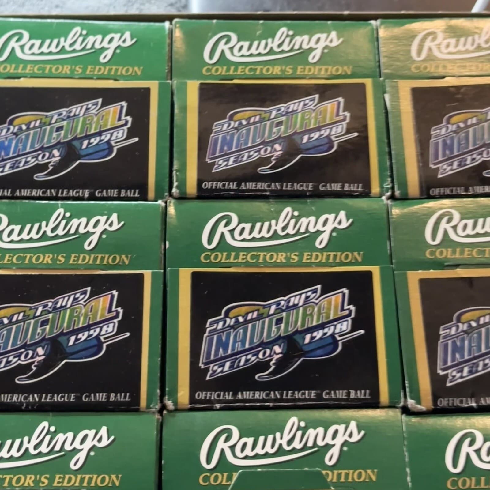 1998 Devil Rays Inaugural Season Rawlings Official Logo Baseball Tampa Bay Box - image 4