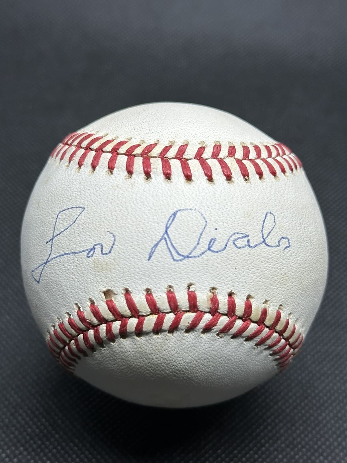 Lou Dials Signed Baseball Negro Leagues Black Barons Black Yankees Negro Leaguer