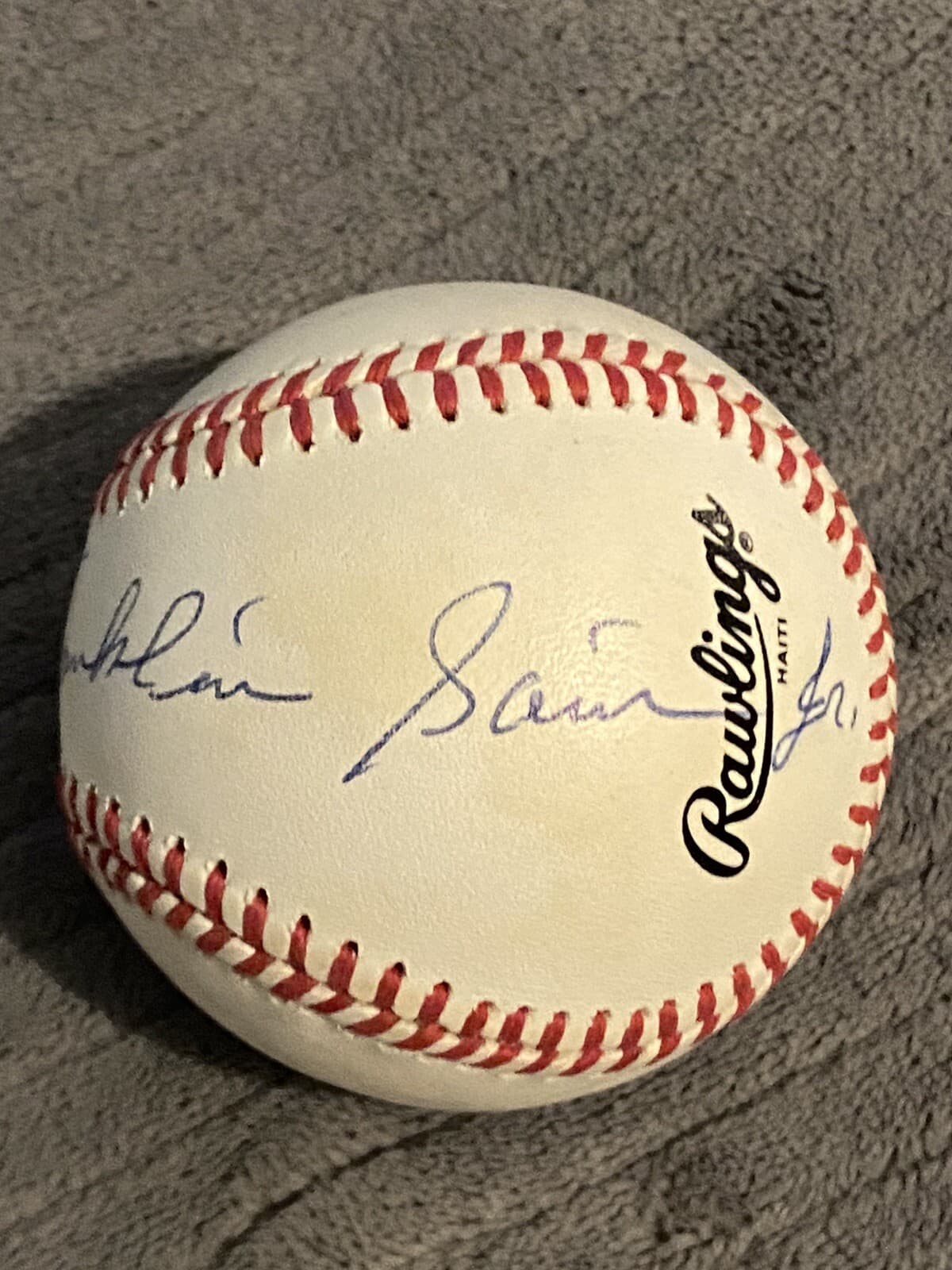 John Franklin Johnny Sain Jr Full Name Signed Baseball Braves Yankees VERY RARE - image 2