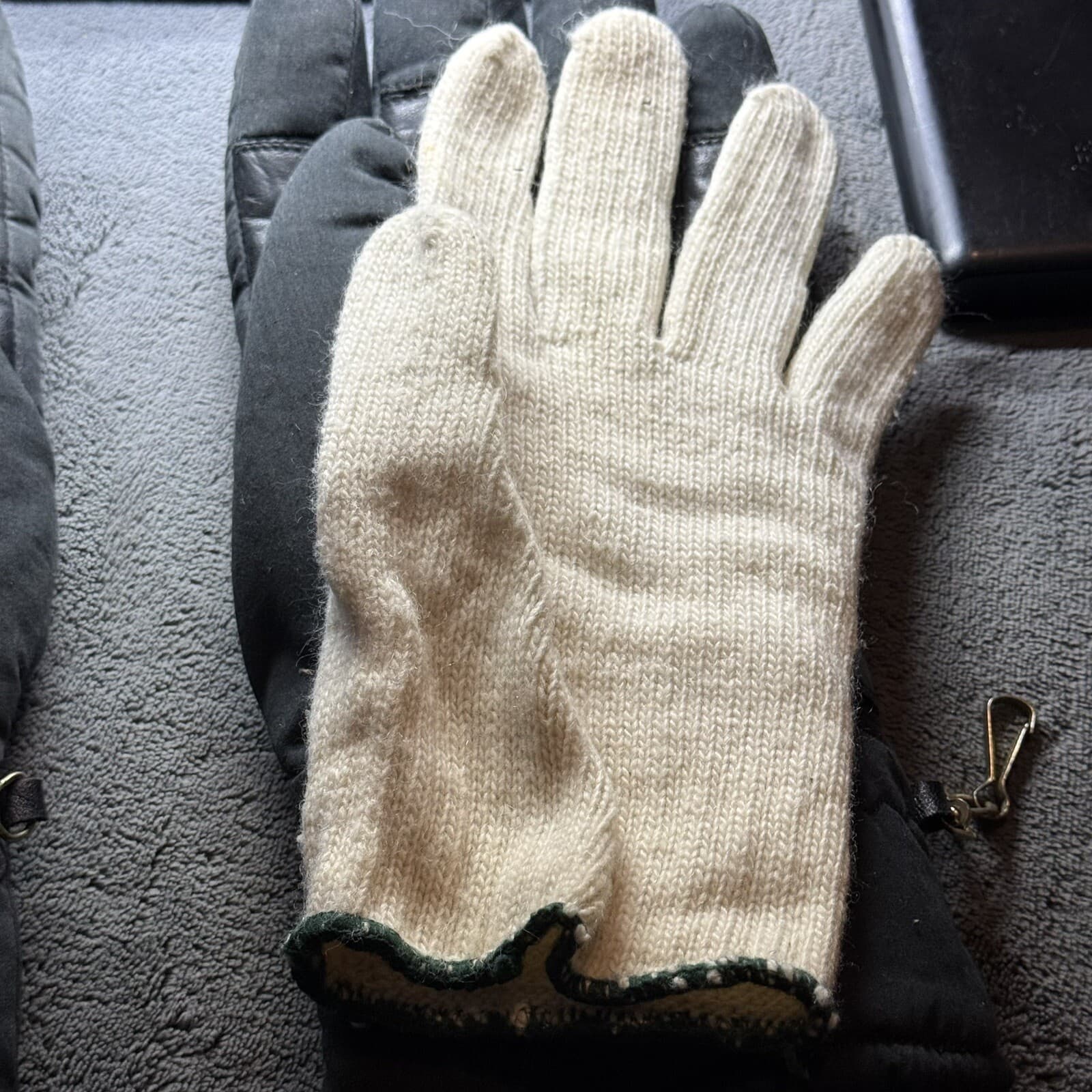 Doug Harvey Signed Game Used Winter Gloves Harvey Personal Collection COA Umpire - image 5