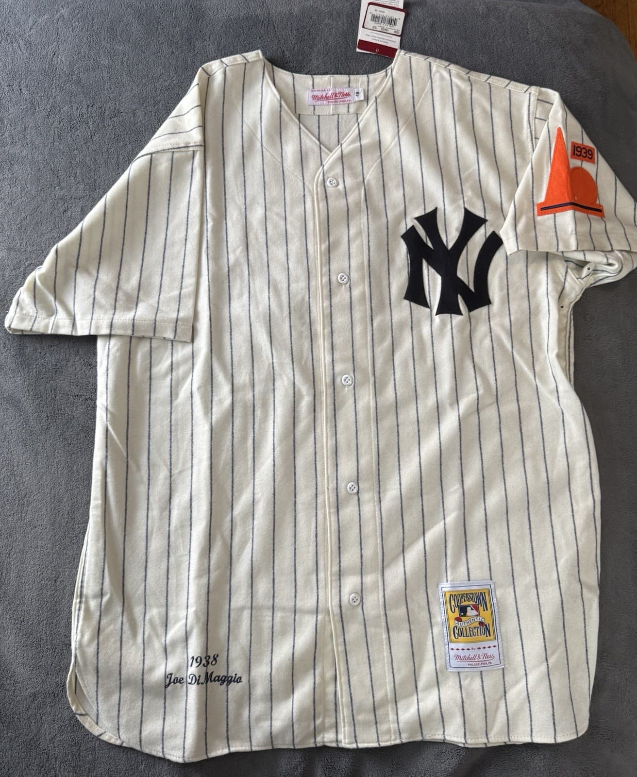 Joe DiMaggio New York Yankees Authentic Mitchell & Ness Jersey Size 48 1938
