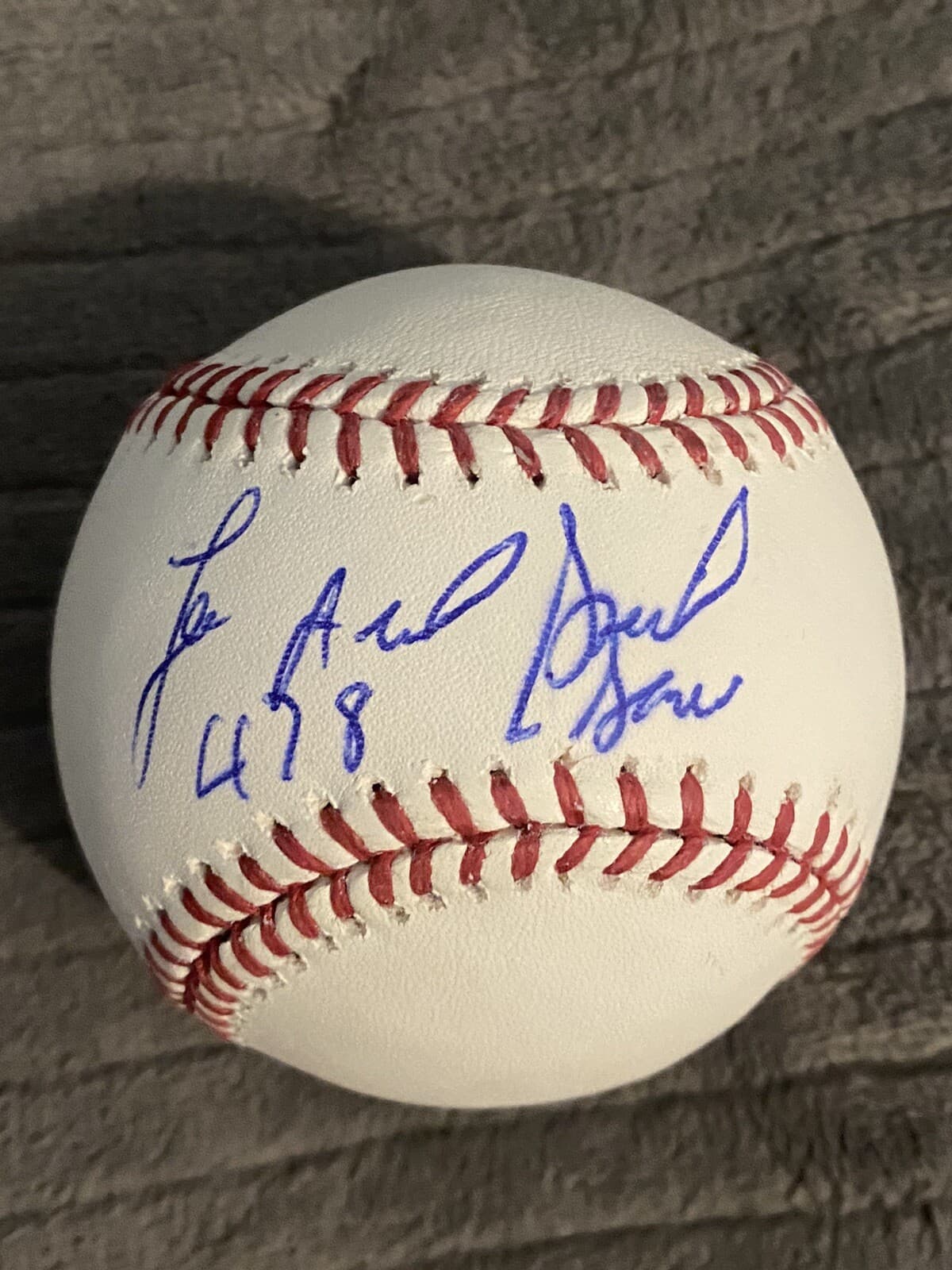 Lee Arthur Smith Full Name Signed Baseball 478 Saves Inscribed Chicago Cubs