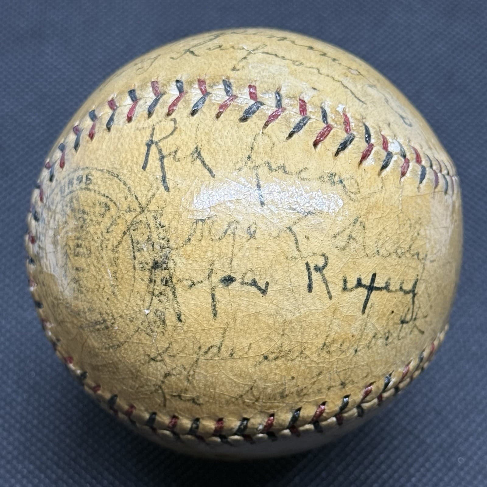 Melvin Mel Ott 1928 New York Giants Signed Baseball HOF John McGraw JSA LOA! - image 3