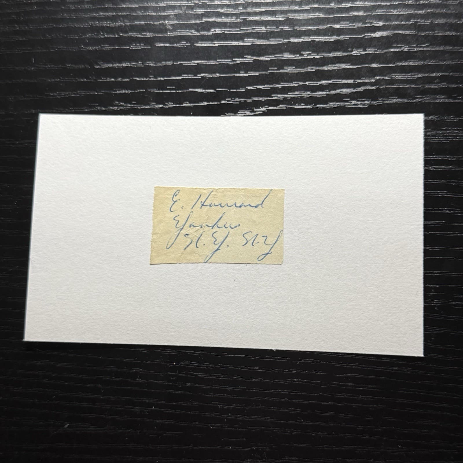 Elston Howard Signed Index Card Cut Auto 3x5 First Black New York Yankees HOF