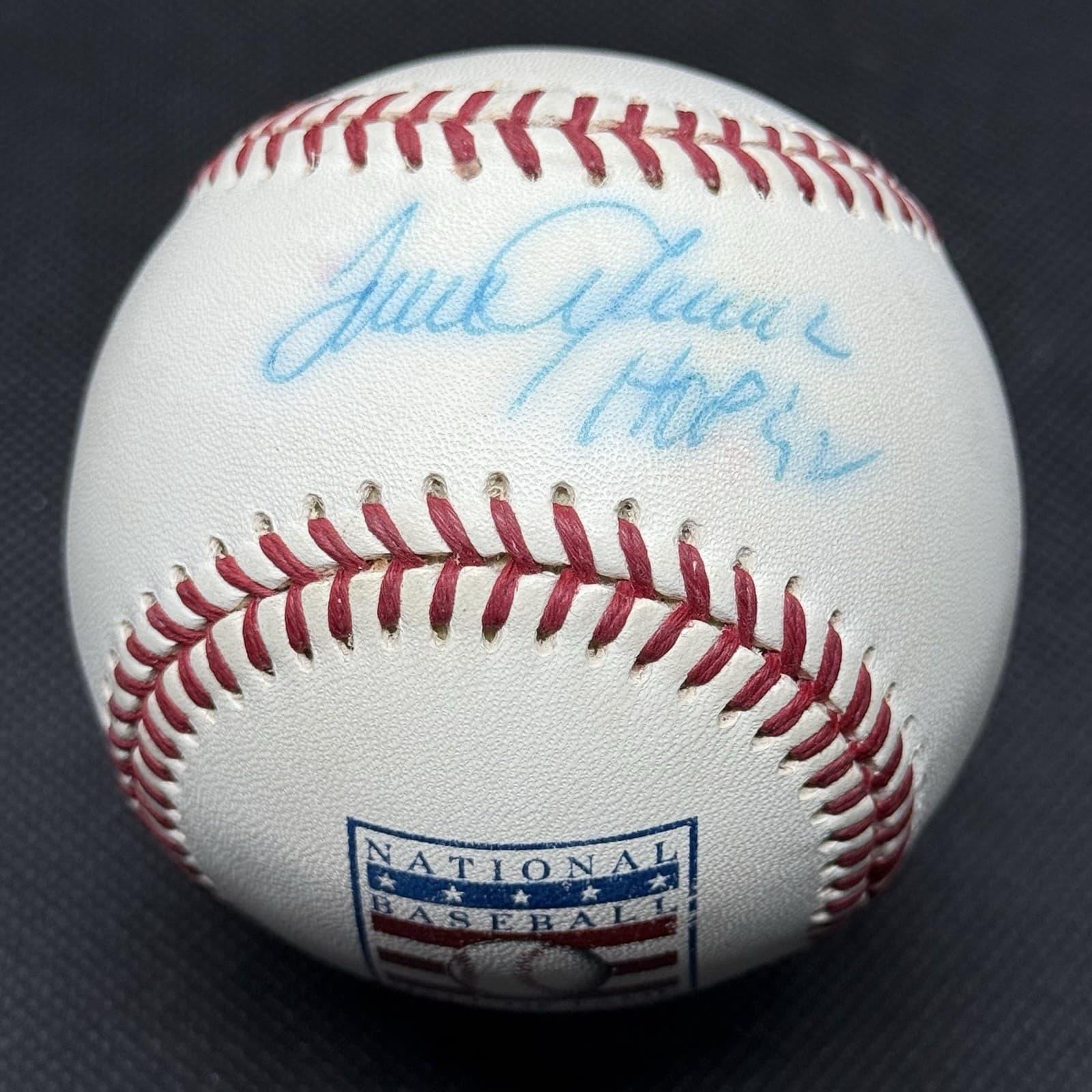 Tom Seaver HOF 92 Signed HOF Logo Baseball Baseball New York Mets Reds