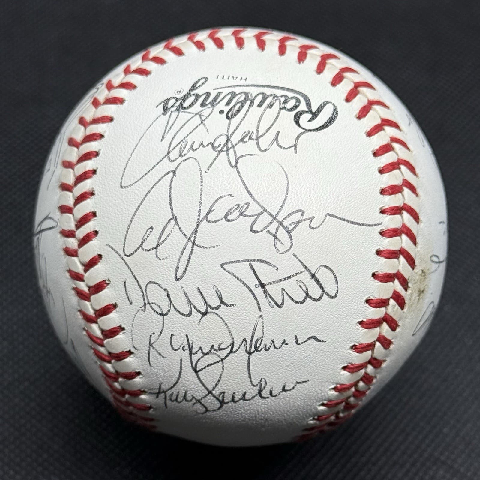 1990 All Star Tour Japan Team Signed Logo Baseball Barry Bonds Randy Johnson 21 - image 4