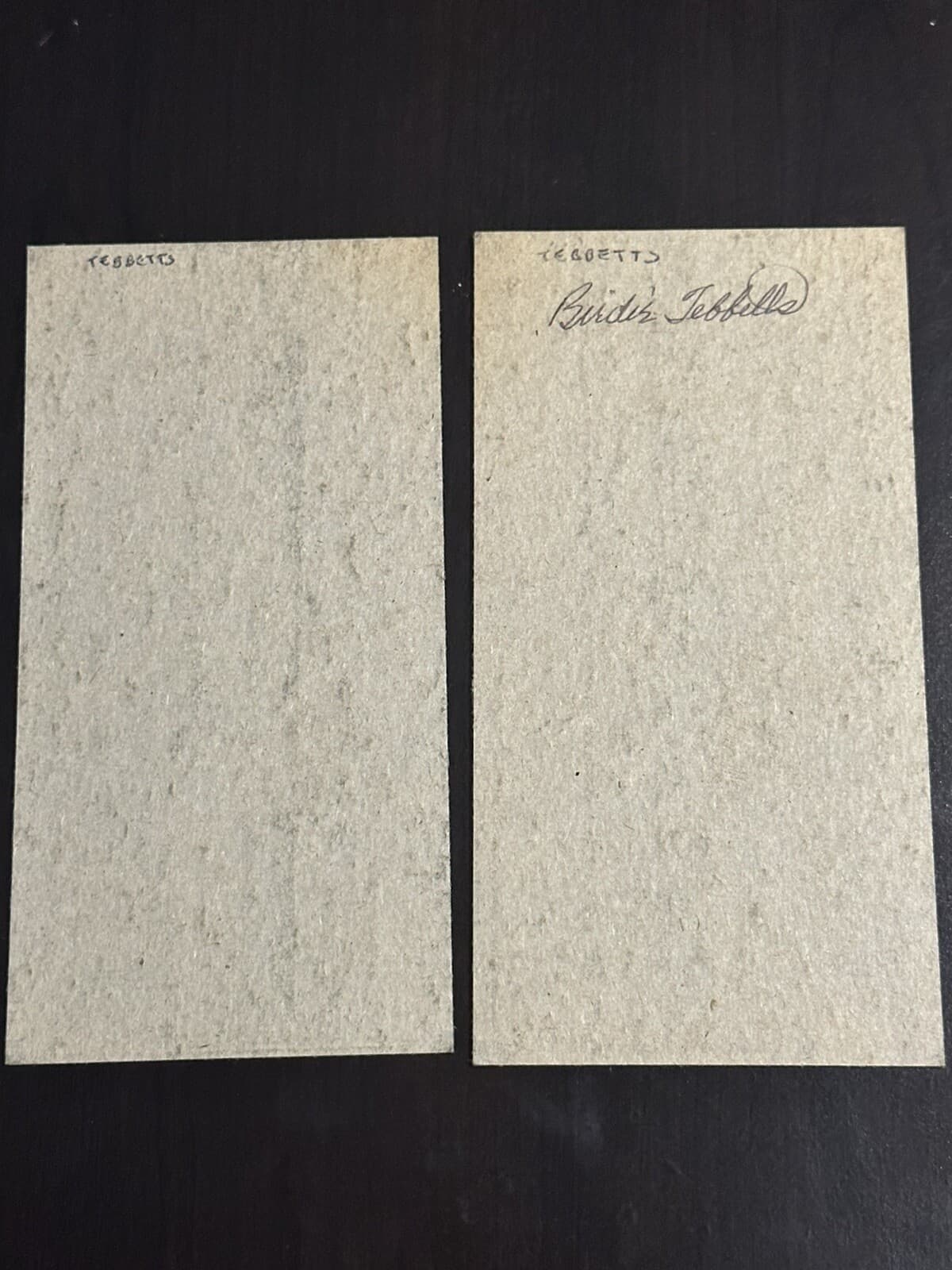 Lot of 2 Birdie Tebbetts Signed 6x3 Photos Red Sox Tigers Indians Braves Reds - image 3