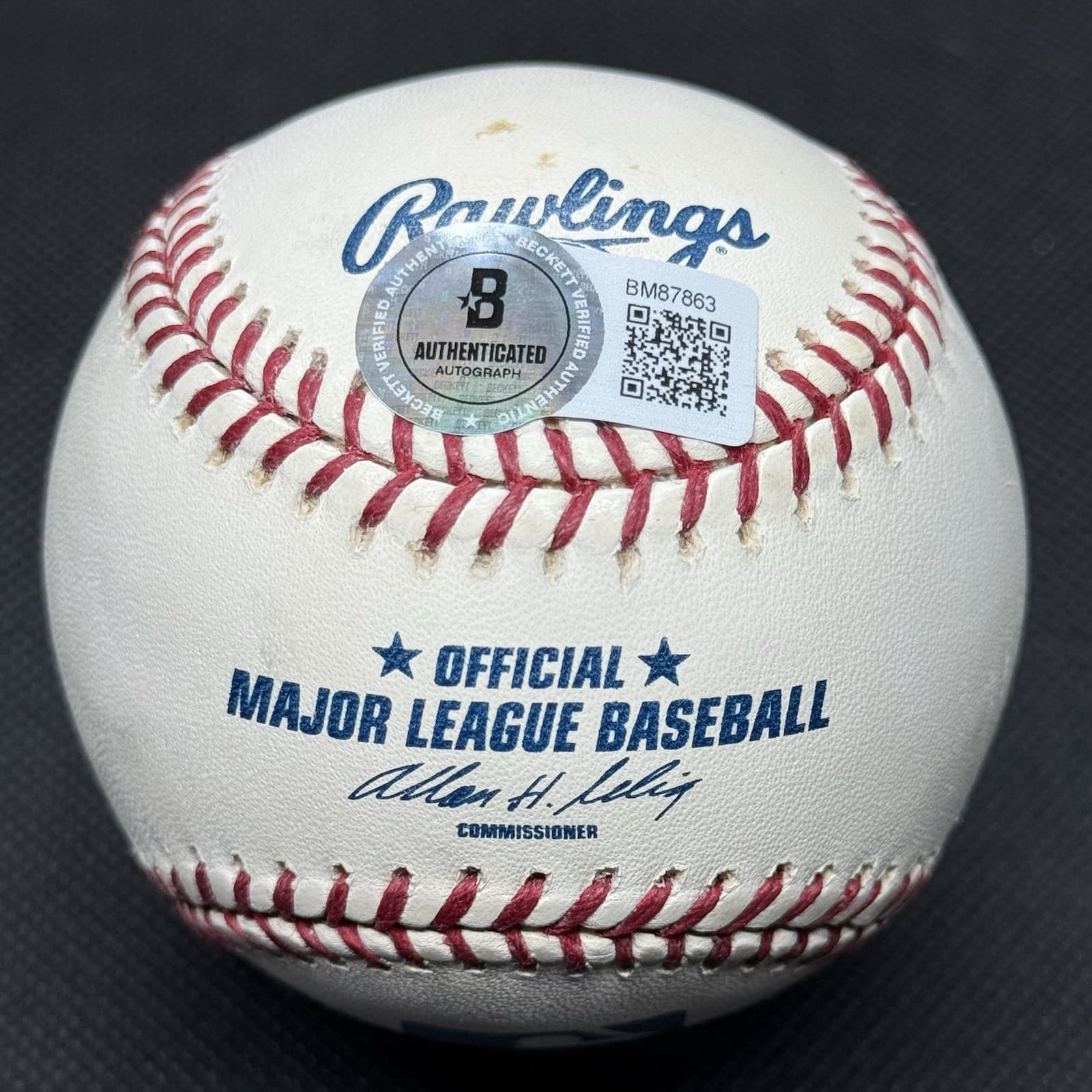 Ed Yost The Walking Man Signed Baseball Beckett COA BAS Brooklyn Dodgers Mets - image 2