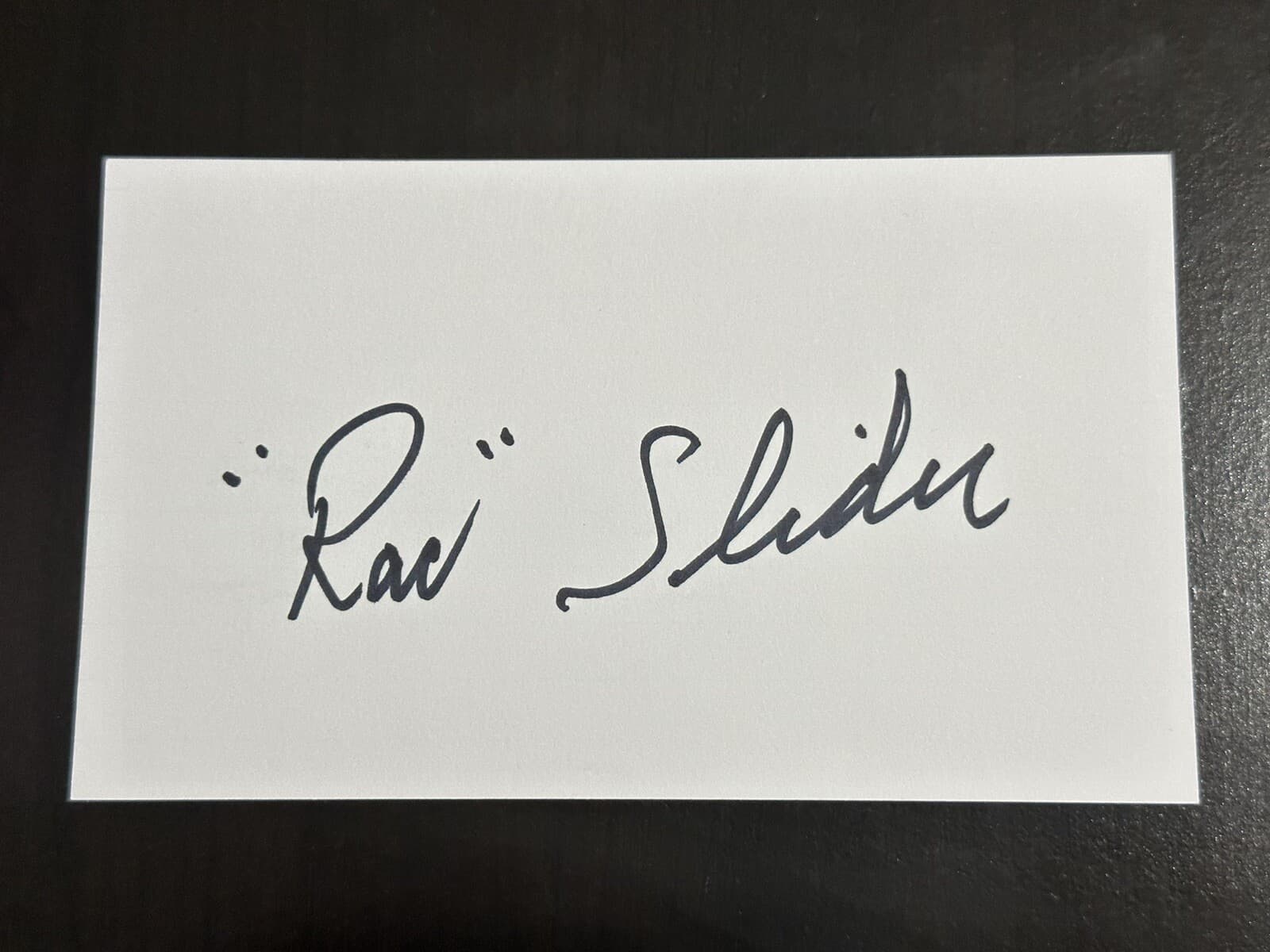 Rac Slider Signed Index Card 3x5 Boston Red Sox Coach