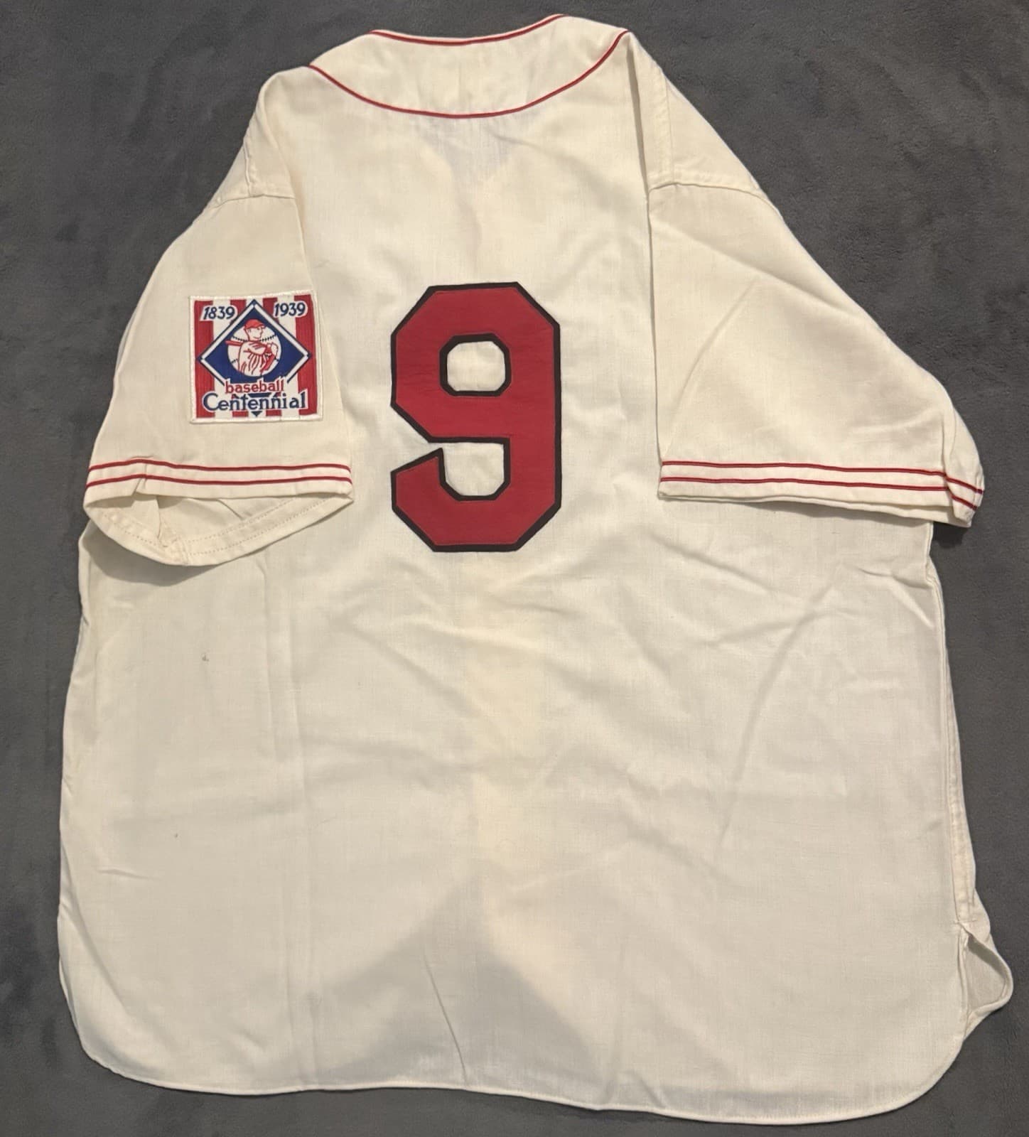 Ted Williams Boston Red Sox Authentic Mitchell & Ness Jersey Size L 1939 Road - image 4