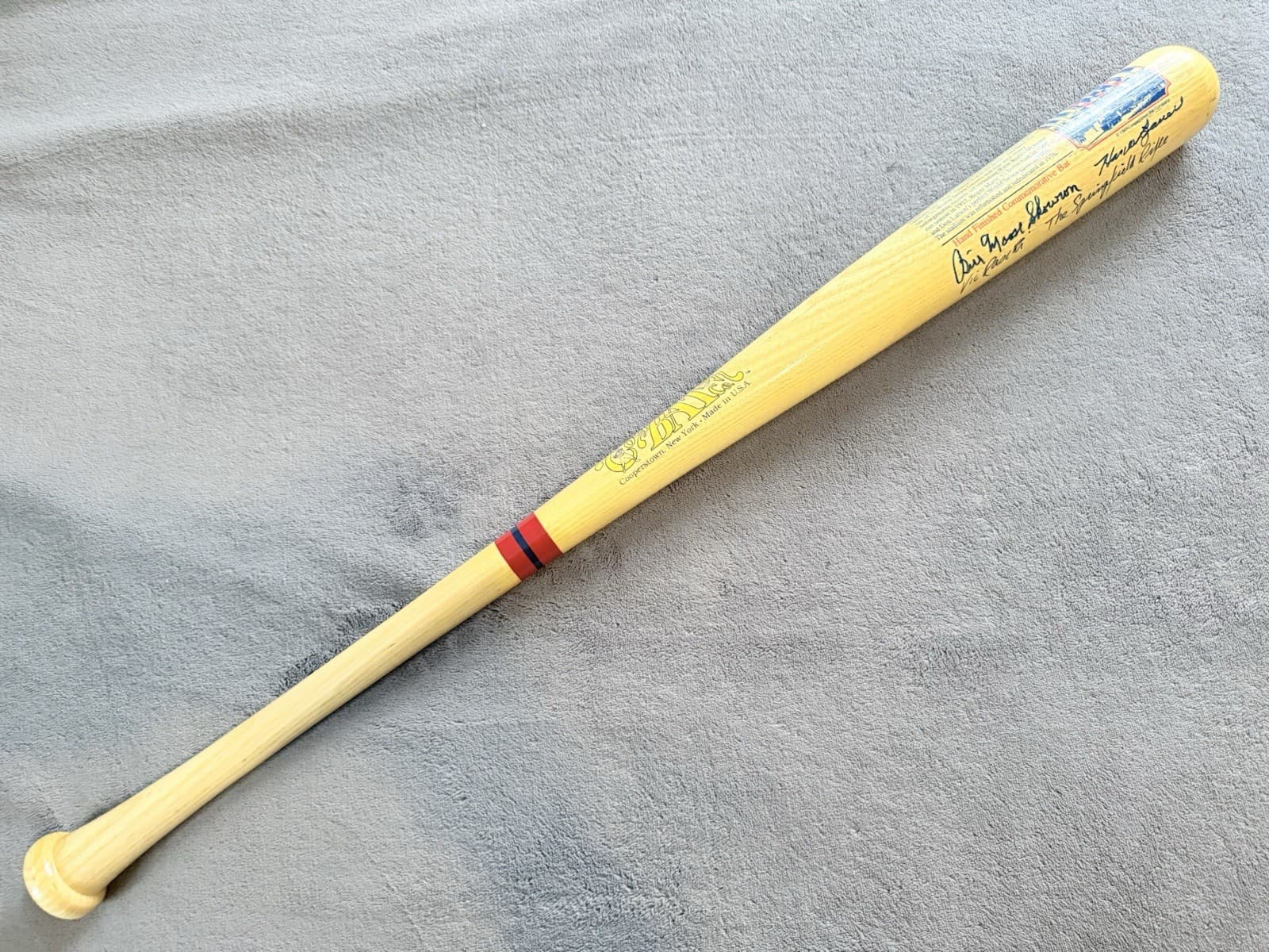 Vic Raschi Hank Bauer Signed Bat Full Sized Model Bat New York Yankees JSA LOA - image 4