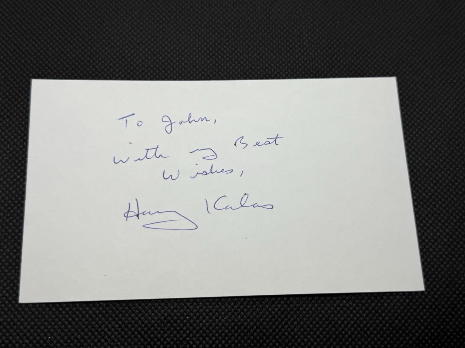 Harry Kalas HOF 2002 Signed Index Card 3x5 Broadcaster HOF Philadelphia Phillies - image 4