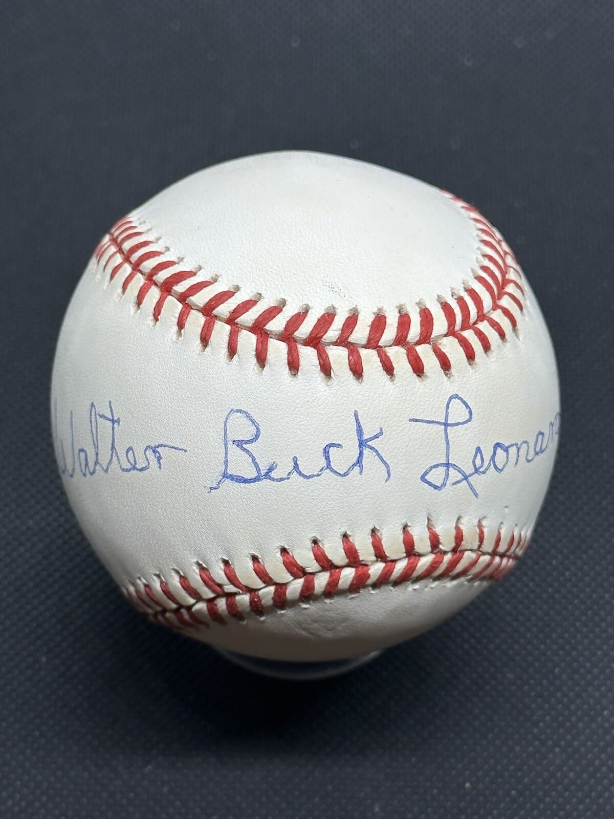 Walter Buck Leonard HOF 72 Full Name Signed Baseball Negro Leagues JSA COA - image 3