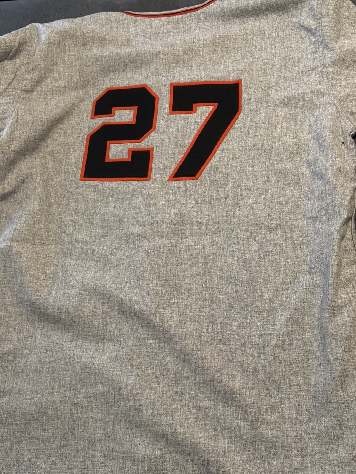 Juan Marichal HOF 83 Signed Mitchell Ness Giants Jersey Baseball Beckett COA - image 5