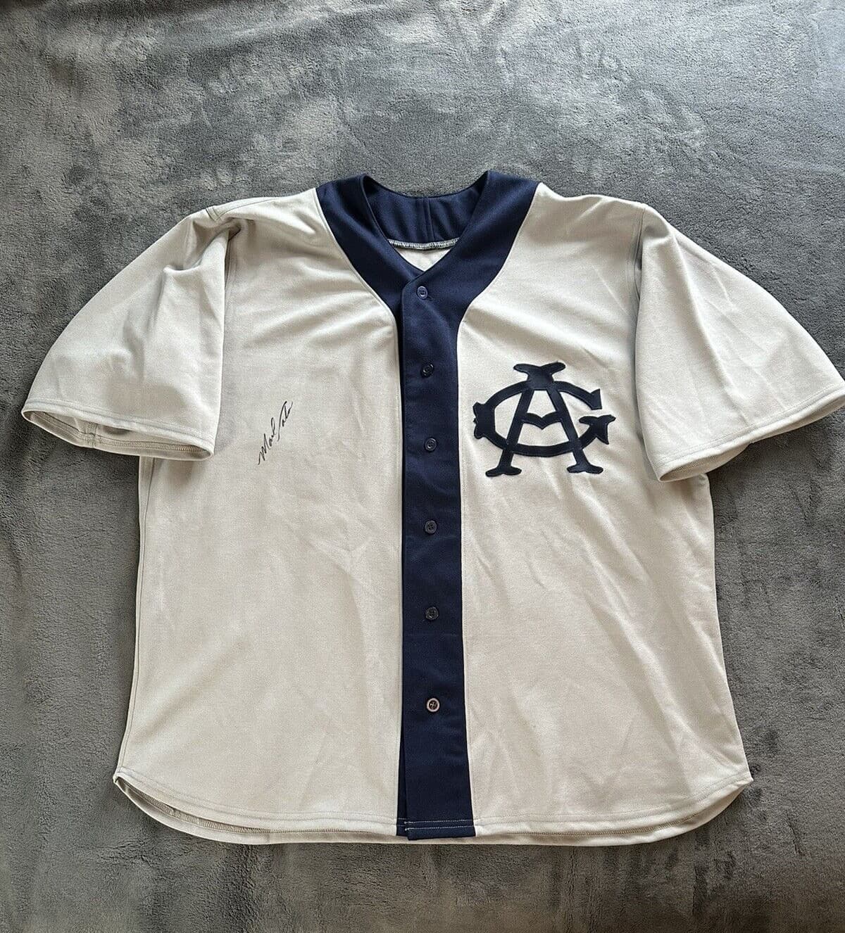 1999 Mark Salas Game Used Throwback Jersey Chicago White Sox American Giants 50