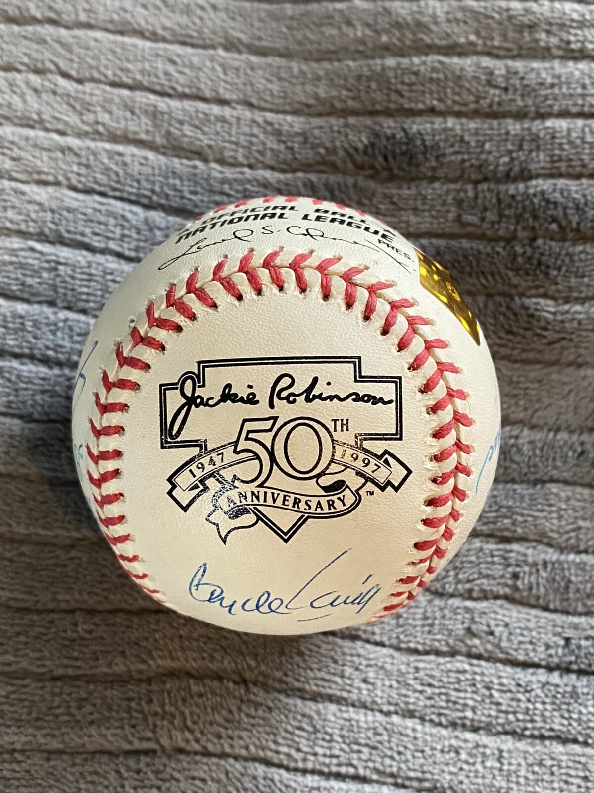 Jackie Robinson's Teammates Signed Baseball Snider Podres Pafko Erskine Dodgers - image 5