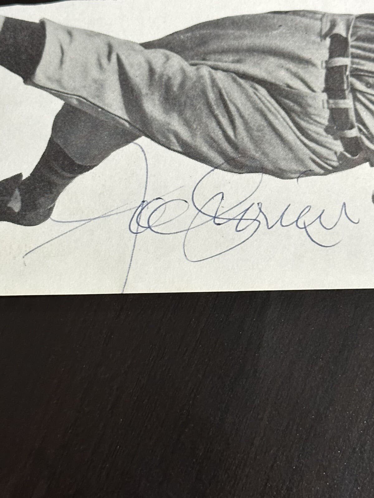 Joe Cronin Signed Photo 8x3 Cut Hall of Fame Boston Red Sox - image 2