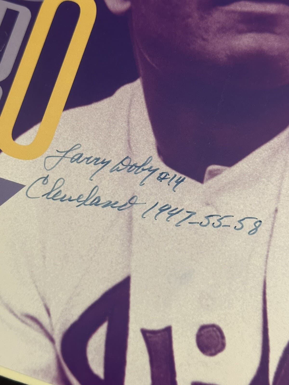 Larry Doby #14 Signed 8x11 Photo Cleveland Indians 1947-55-58 8x10 JSA LOA - image 2